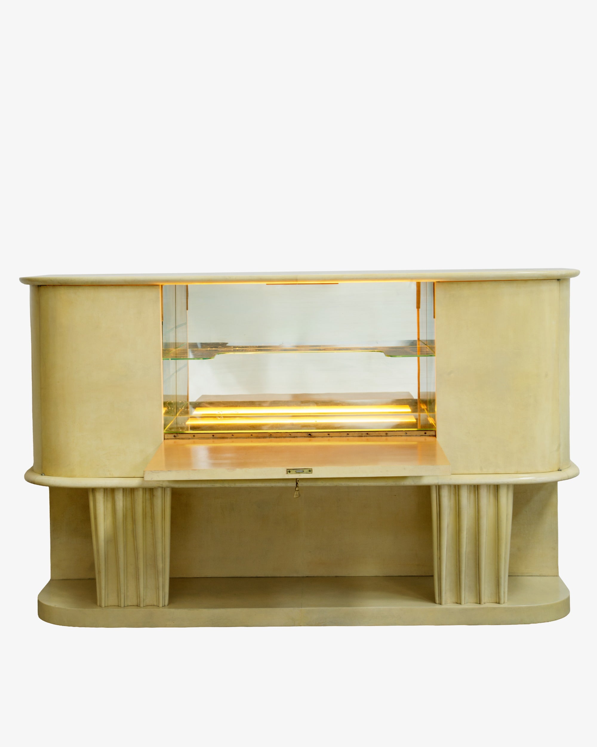 Parchment mobile bar Osvaldo Borsani circa 1940
