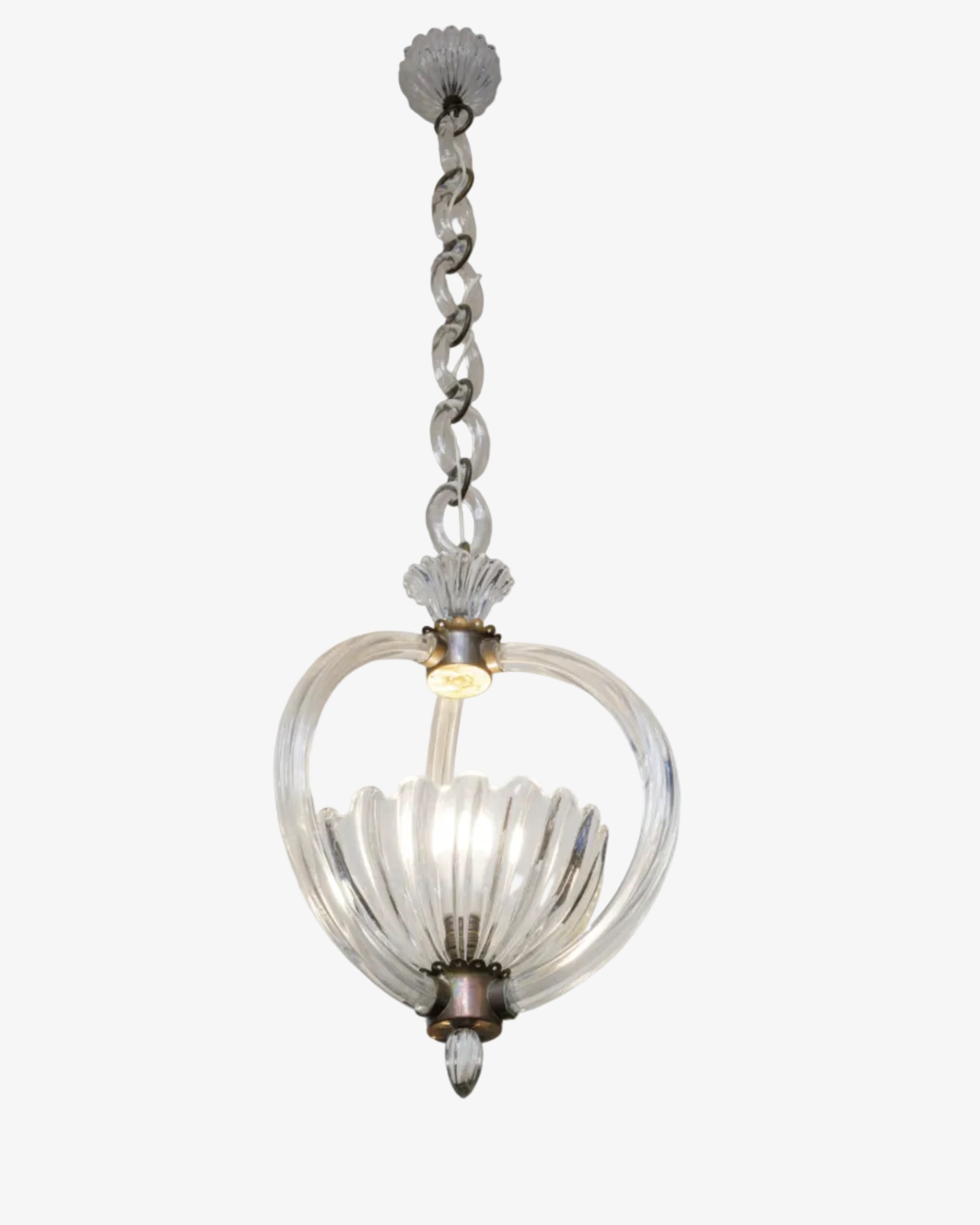 1930s chandelier attributable to Barovier and Toso