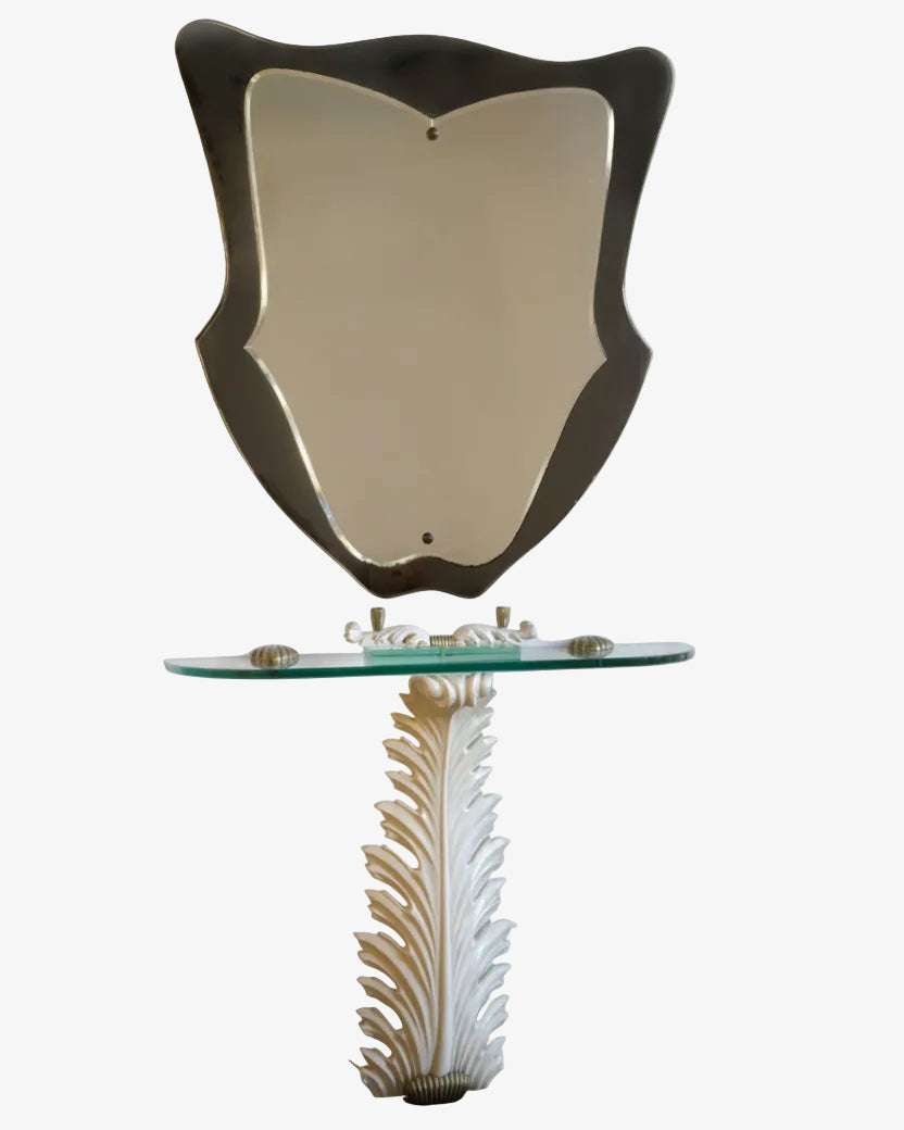 Console with mirror from the 50s