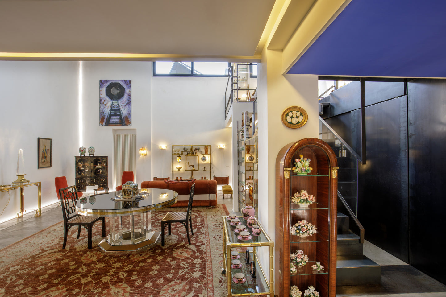 1960s arched display case