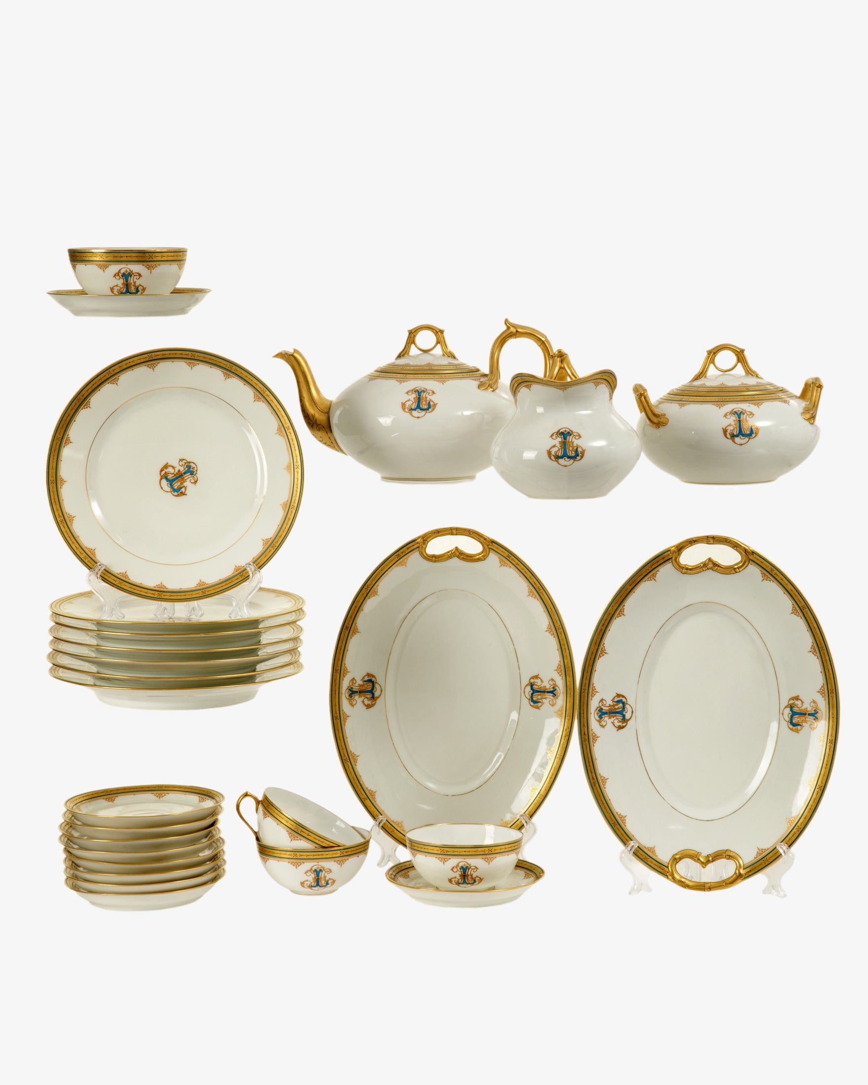 Fine 19th century Grand Depot tea set by Émile Bourgeois