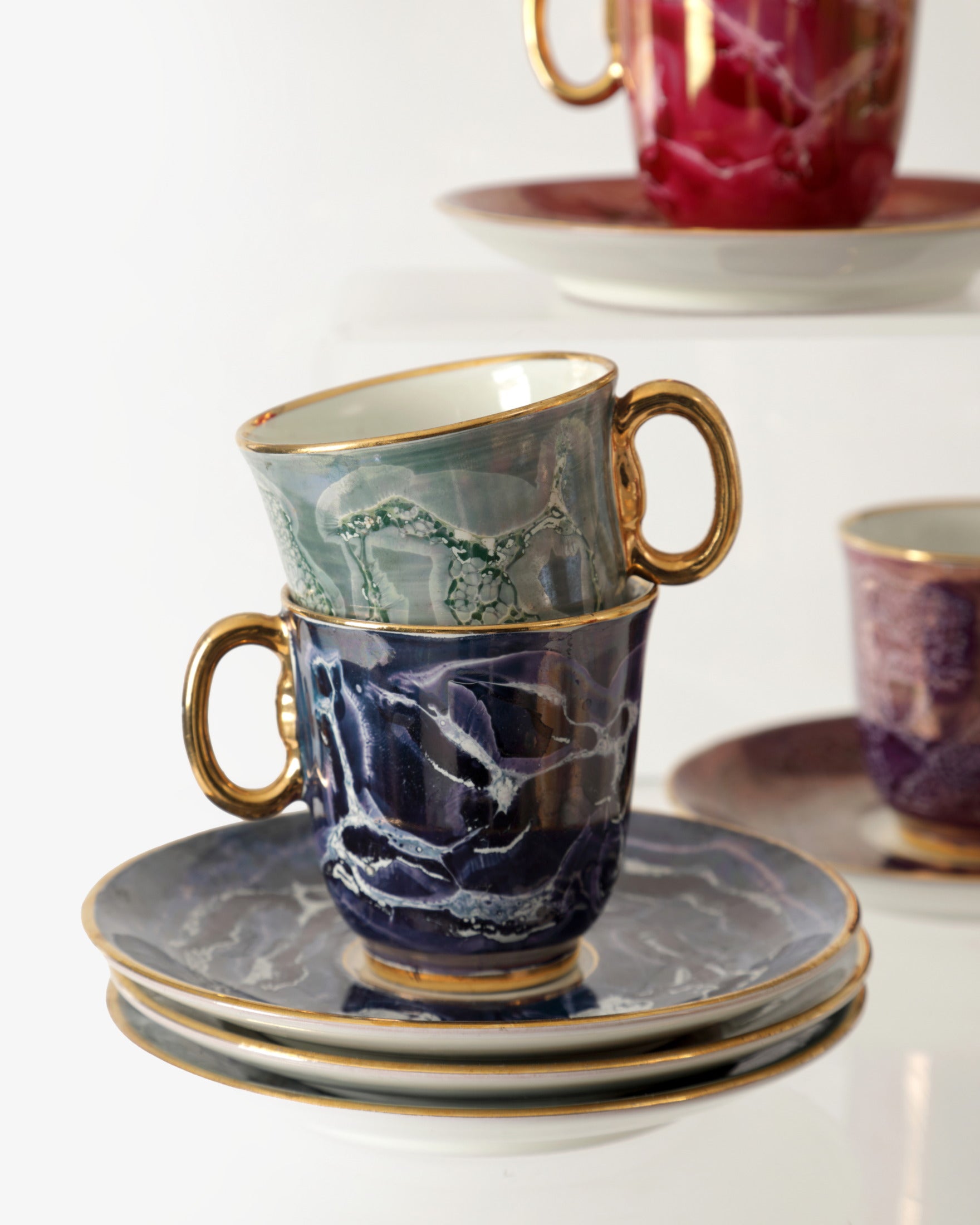 Sesto Fiorentino ceramic coffee service from the 1960s
