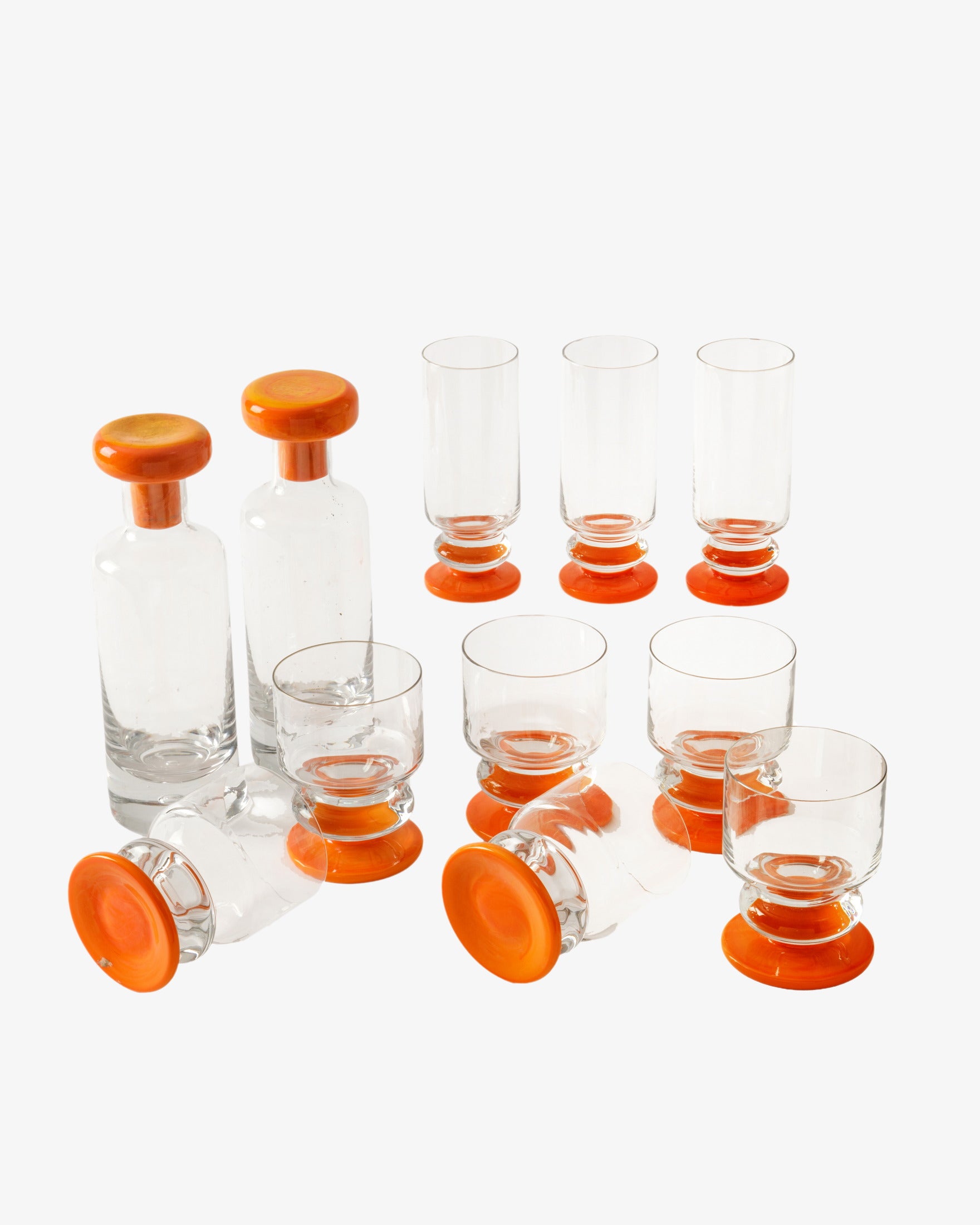 1960s glass set