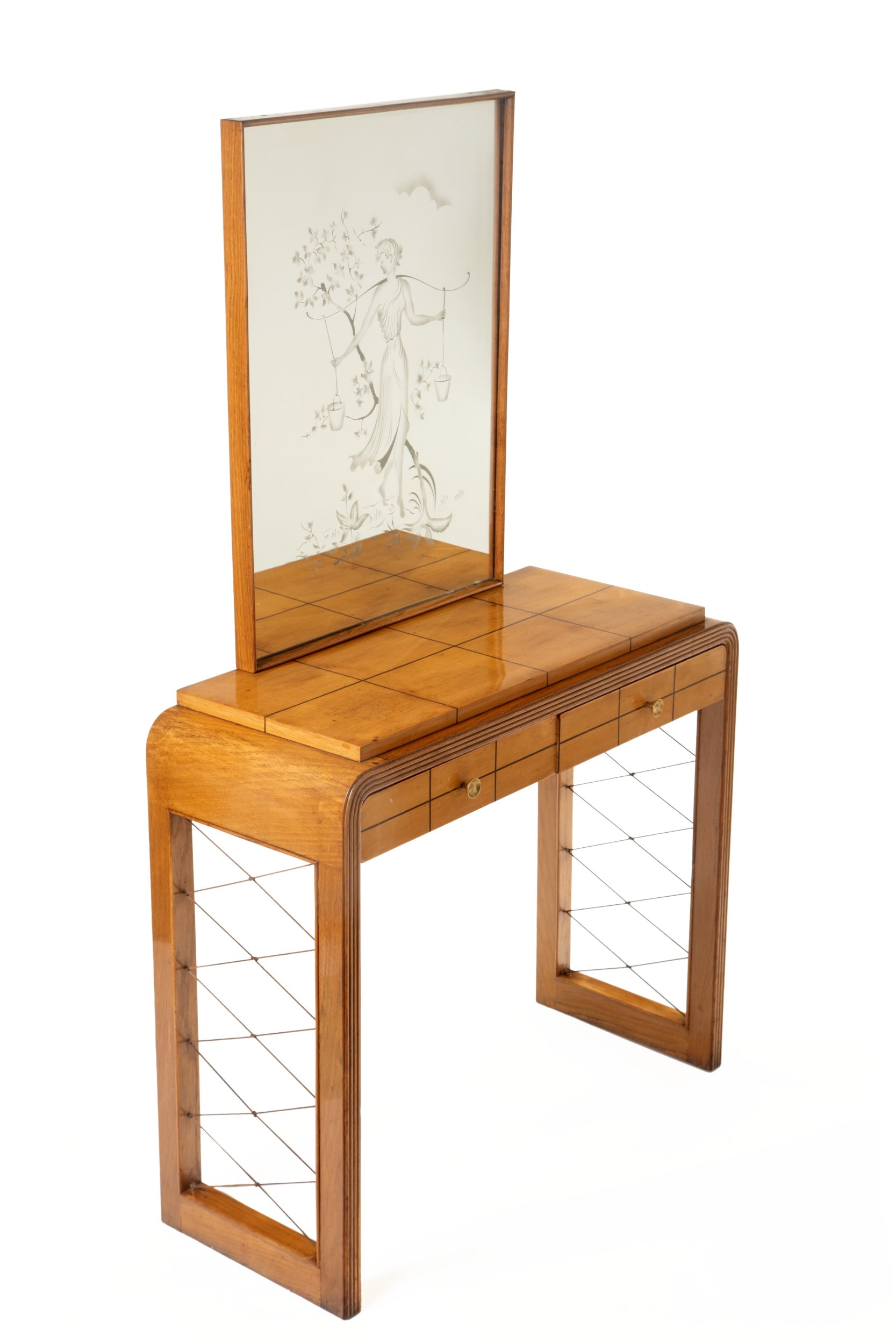 Console with mirror from the 50s