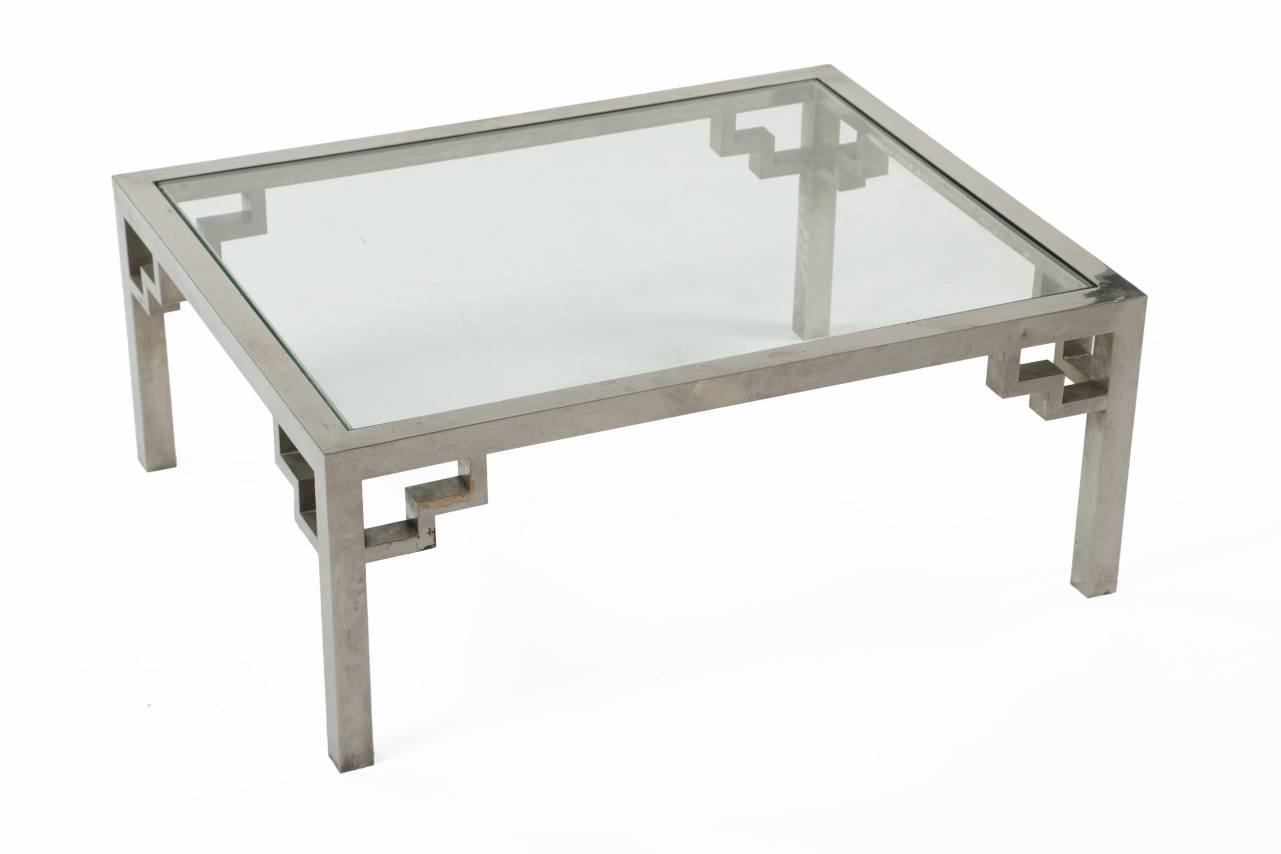 70's steel living room table