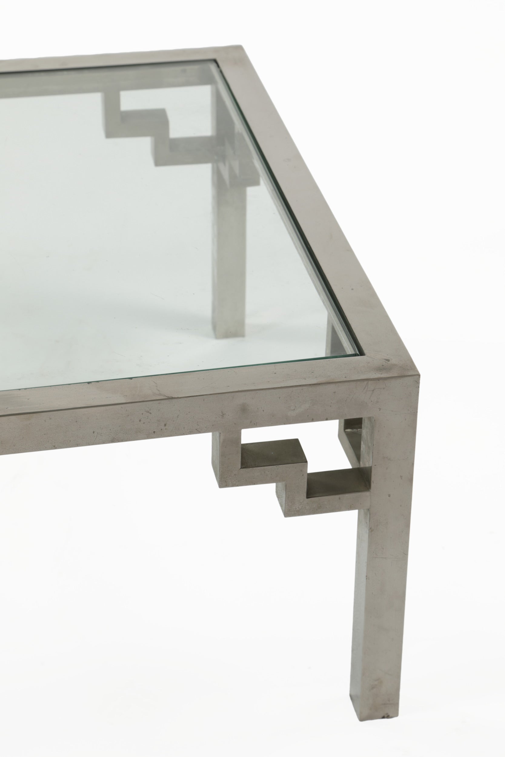 70's steel living room table