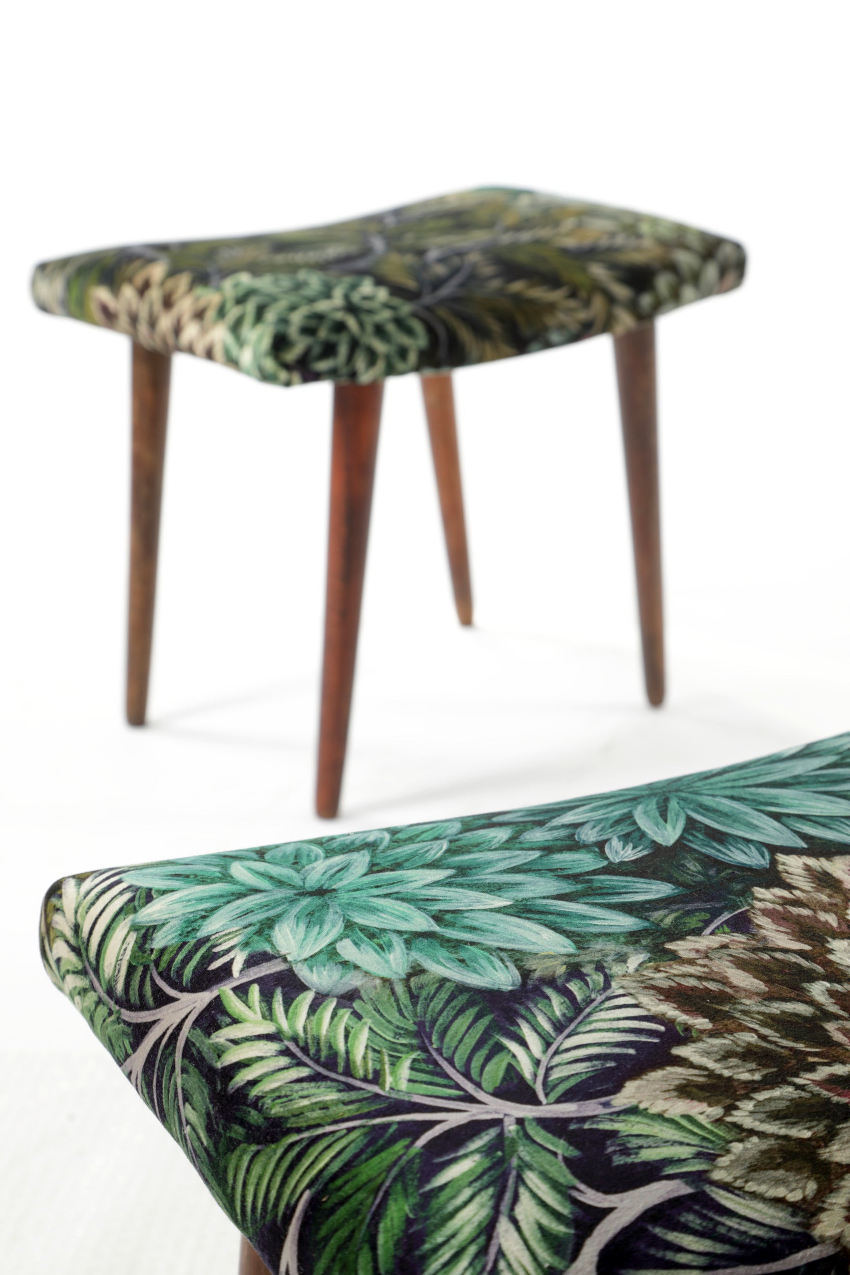Pair of small 50s benches reinterpreted triplef