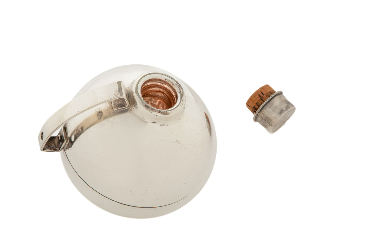 Thermos anni 70 sferico in silver plated