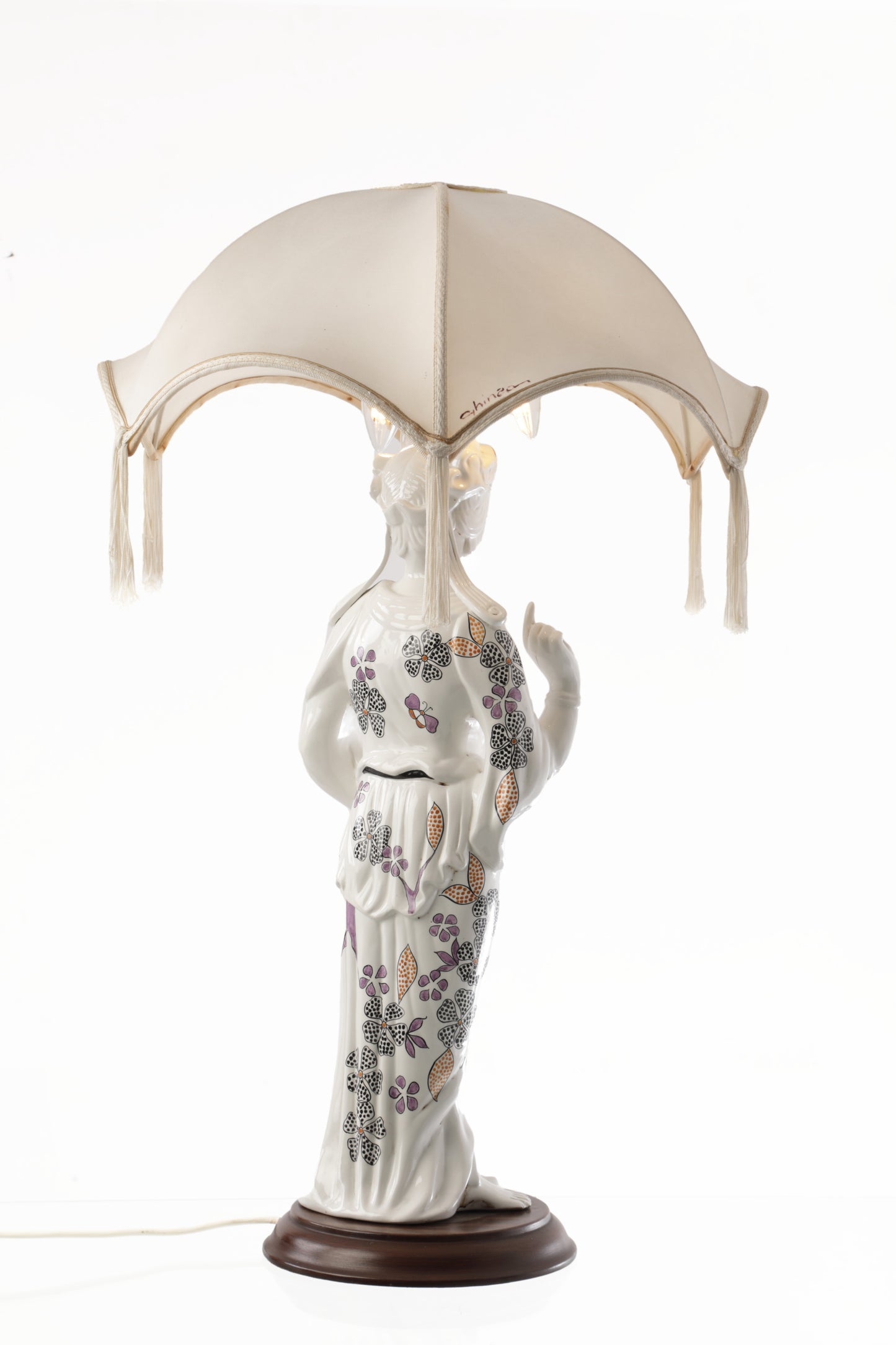 Lampada ceramica orientale anni 70