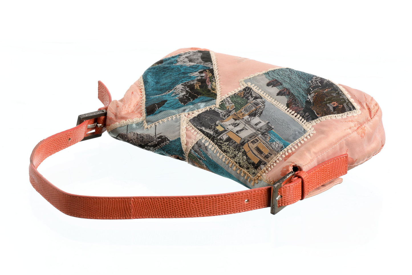 Baguette Limited Edition Fendi tessitura d'arte Lisio serie Saluti da Capri 2001