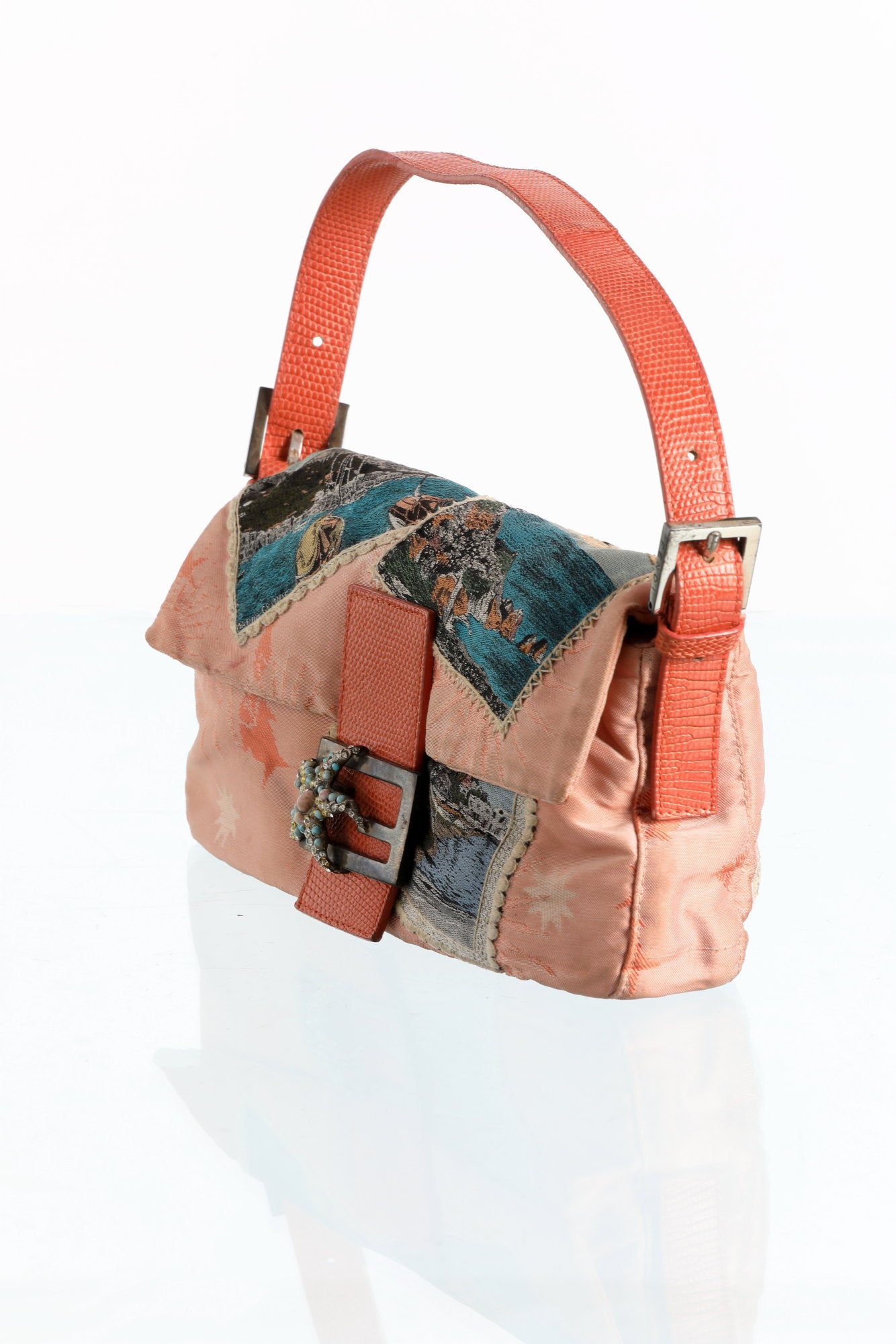 Baguette Limited Edition Fendi tessitura d'arte Lisio serie Saluti da Capri 2001