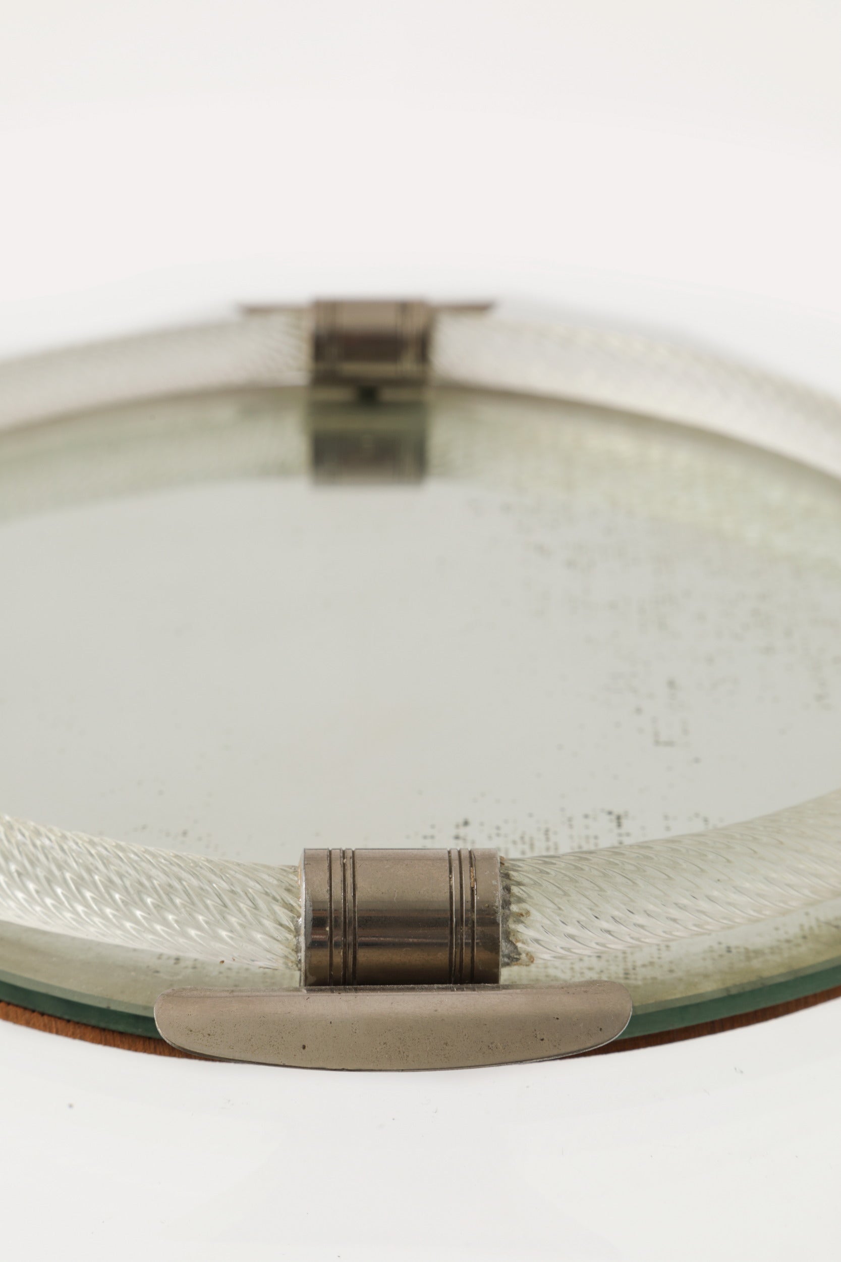 1960s Murano glass tray with flowers