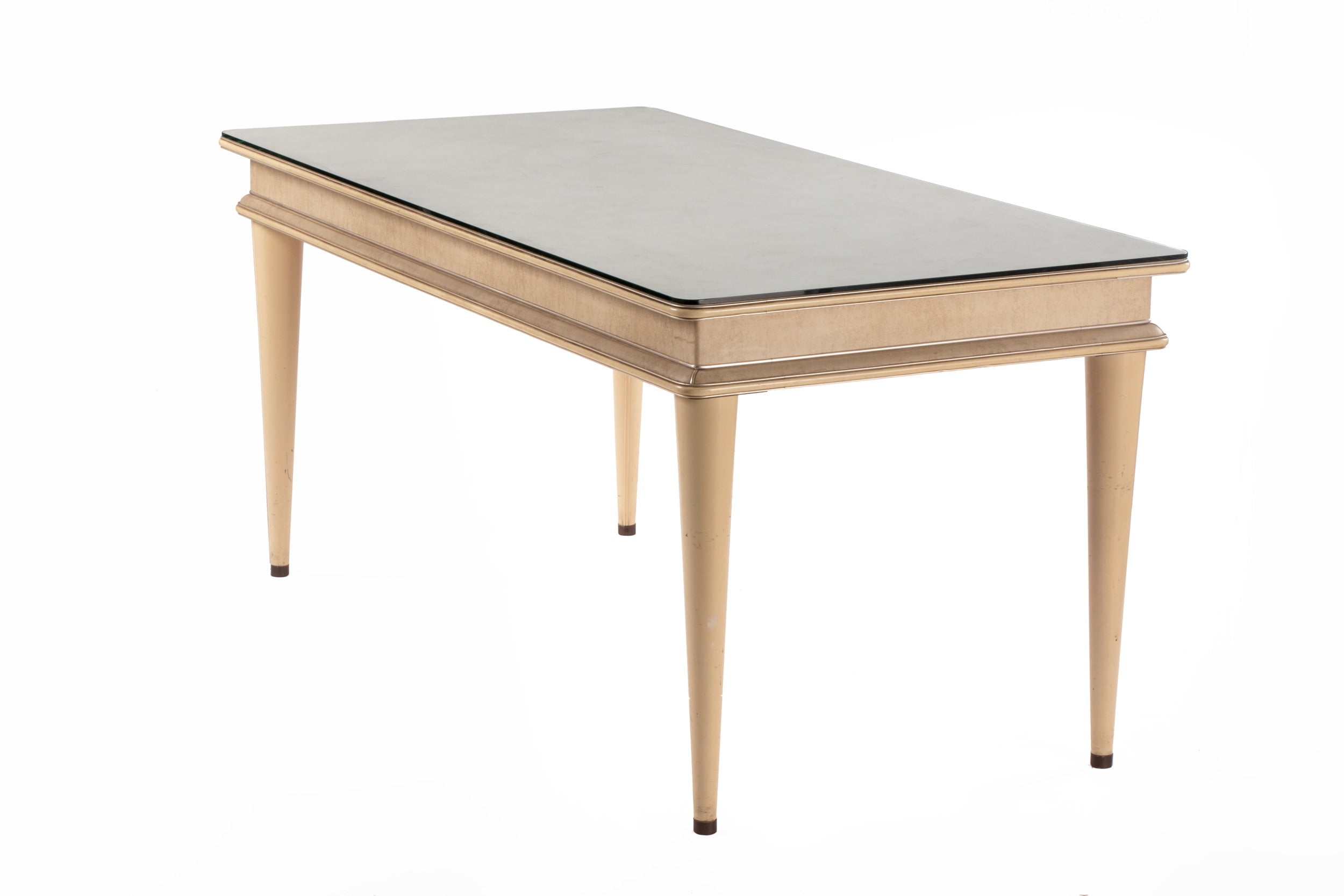 Umberto Mascagni table from the 50s in ivory skai