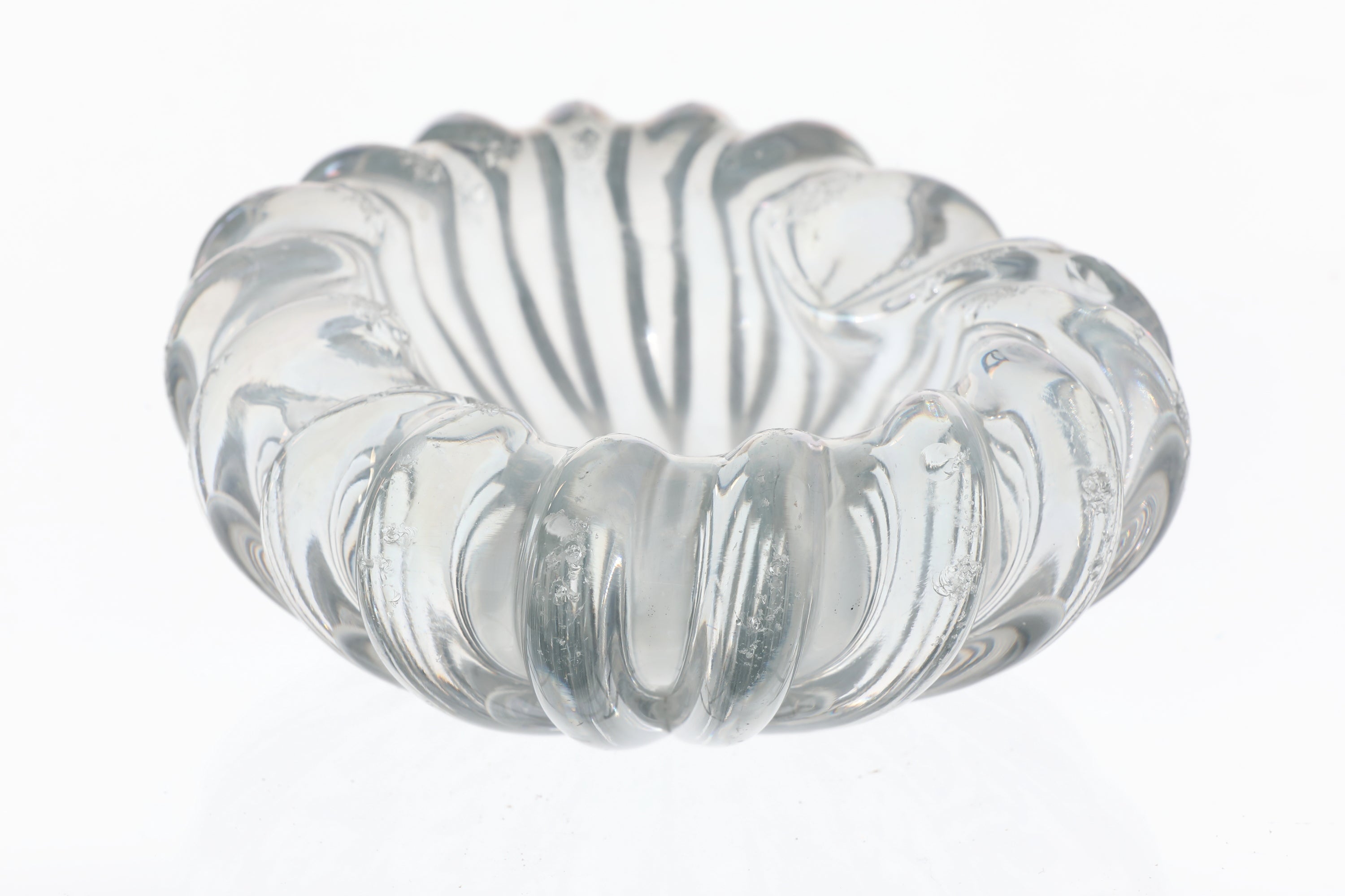 Pearlescent Murano glass ashtray from the 70s
