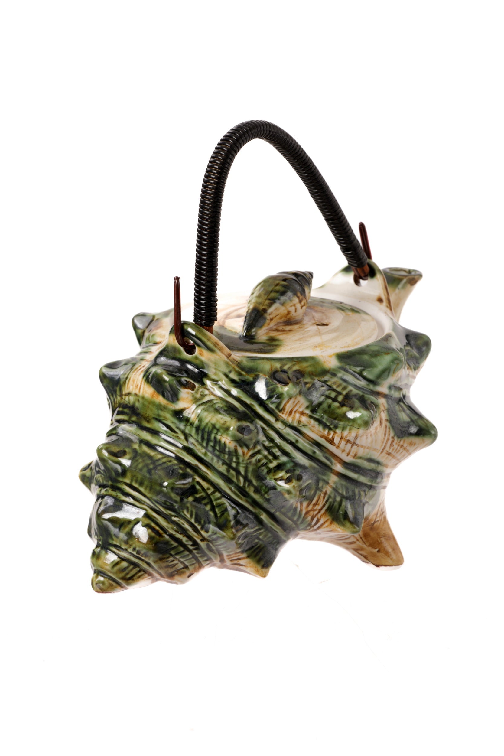 Hermit crab coffee service for 9 people, glazed ceramic, 1960s