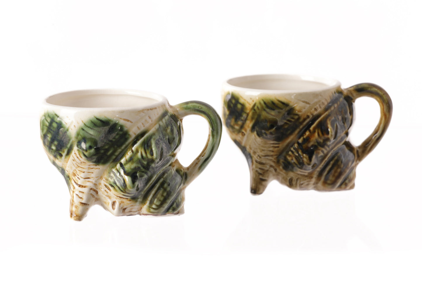 Servizio da caffè paguro ceramica smaltata anni 60