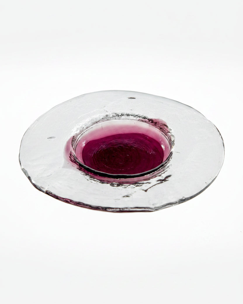 Purple Murano glass centerpiece from the 80s