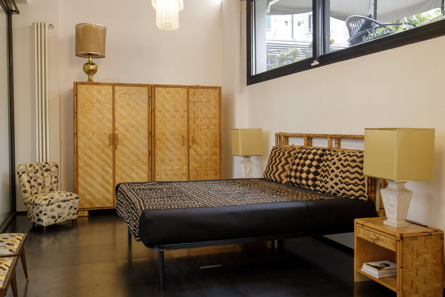 Coppia lampade neoclassiche gesso anni 60