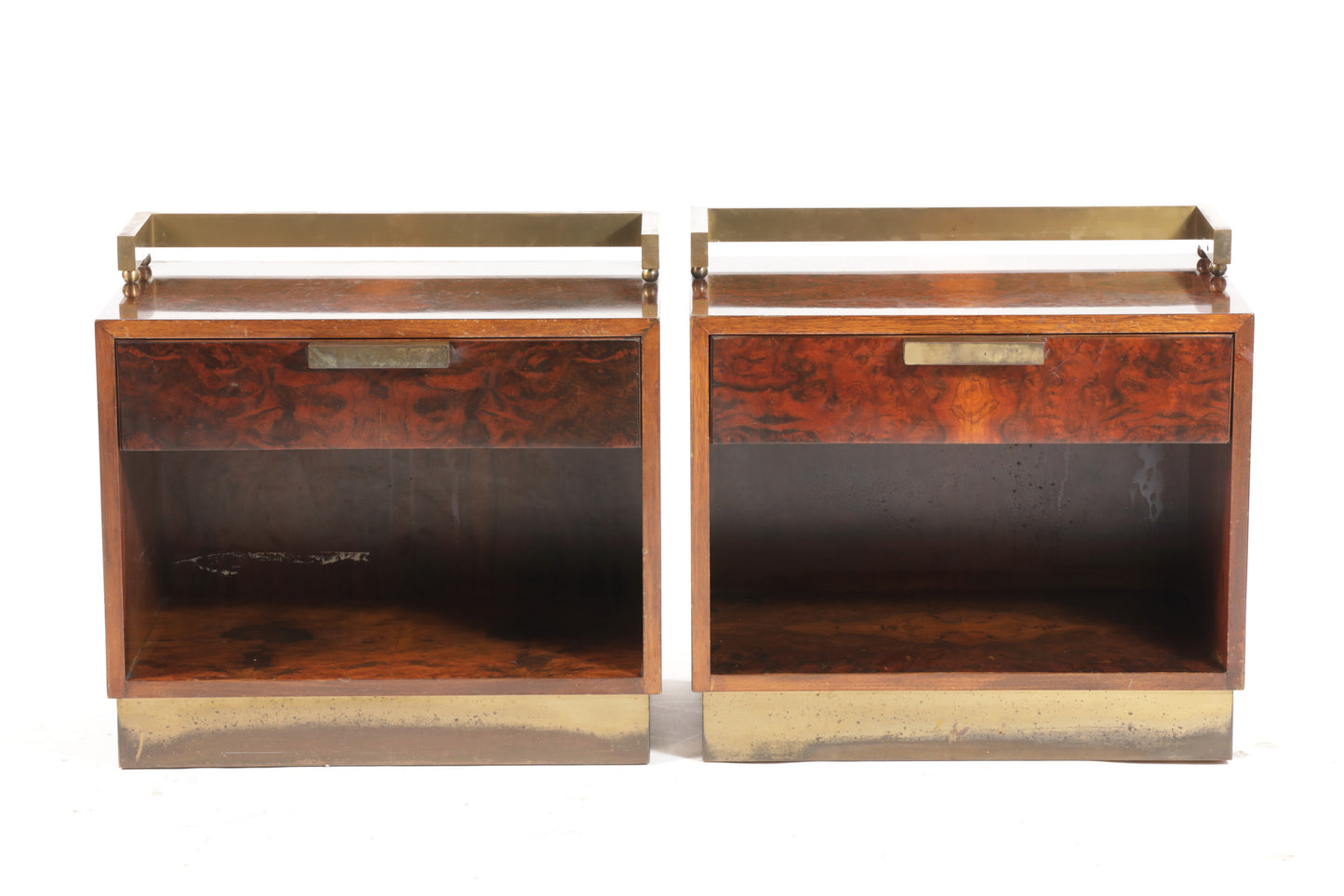 Pair of Frigerio bedside tables from Desio from the 70s