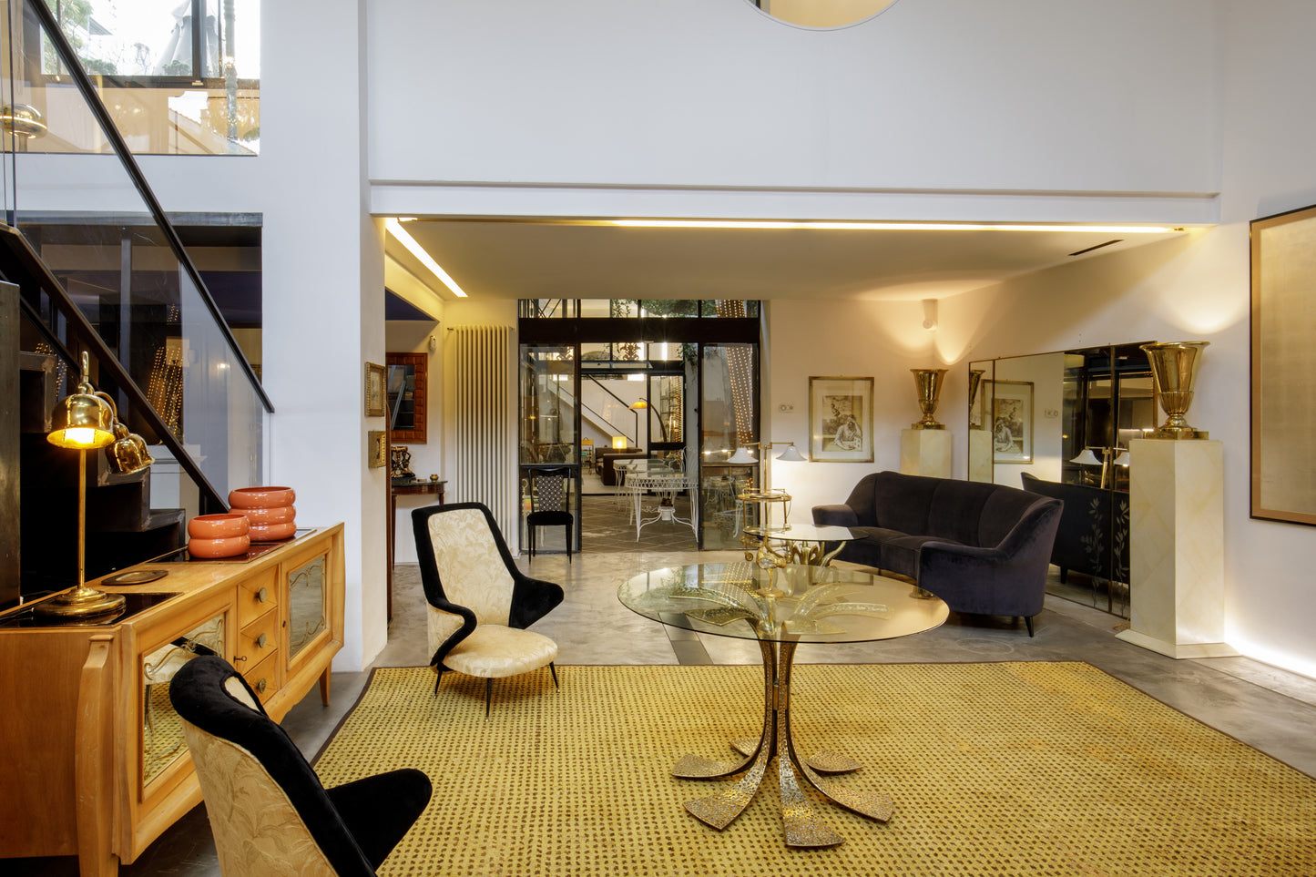 Coppia cachepot Tommaso Barbi salmone 1970