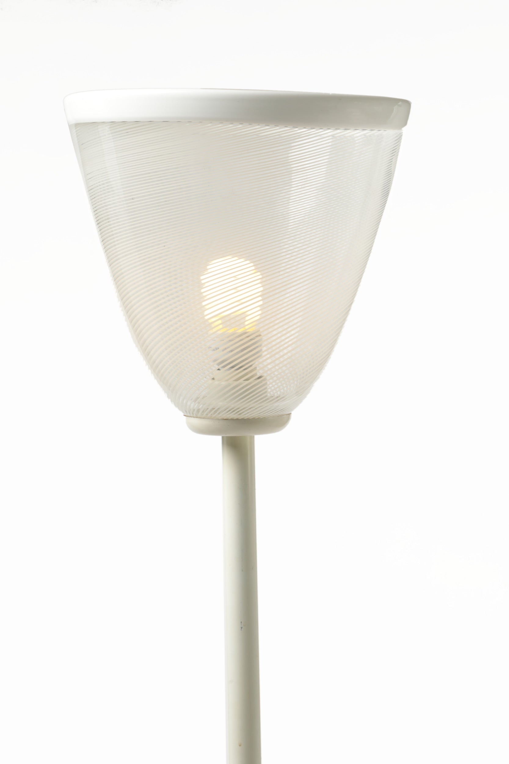 Reticello glass floor lamp from the 80s