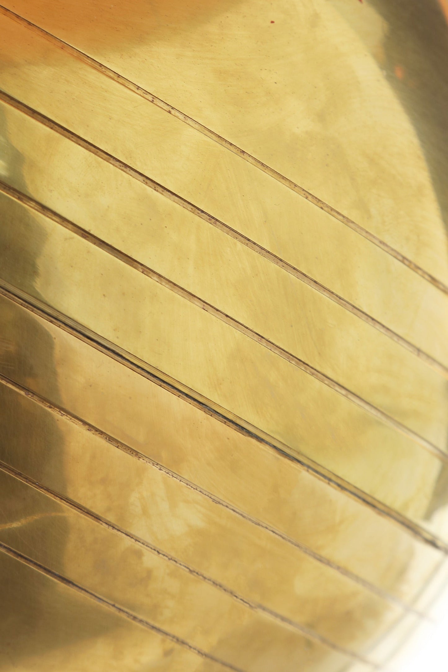 Lampada ottone anni 70 sferica