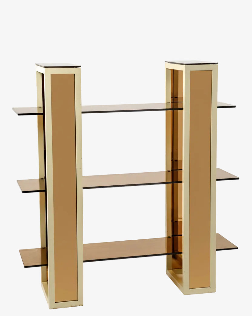 1970s lacquered bookcase