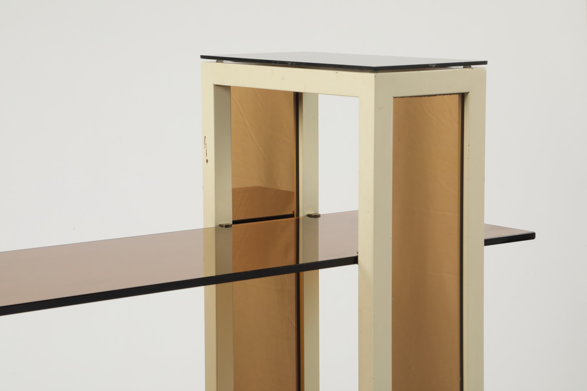 1970s lacquered bookcase