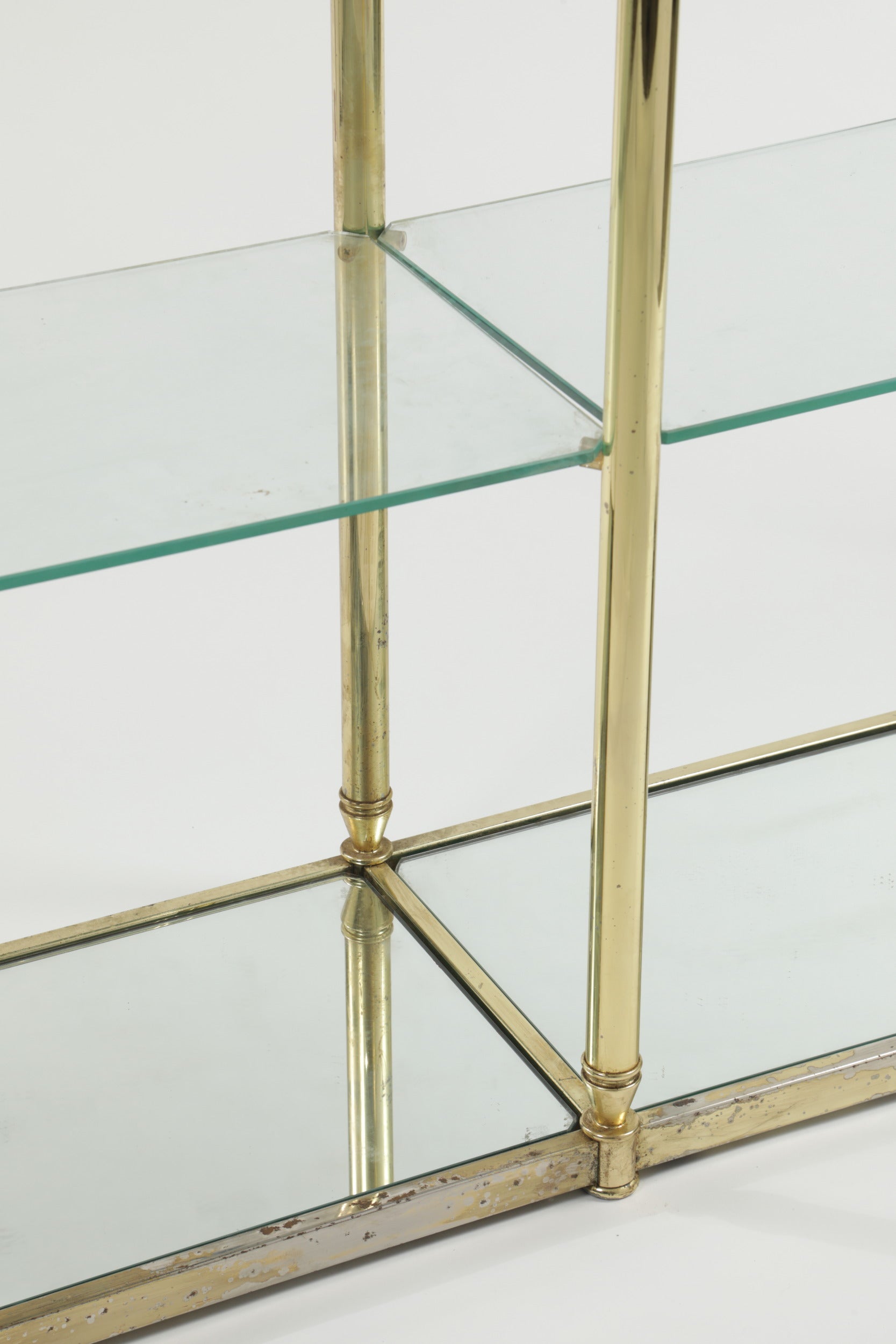 Brass bookcase from the 70s