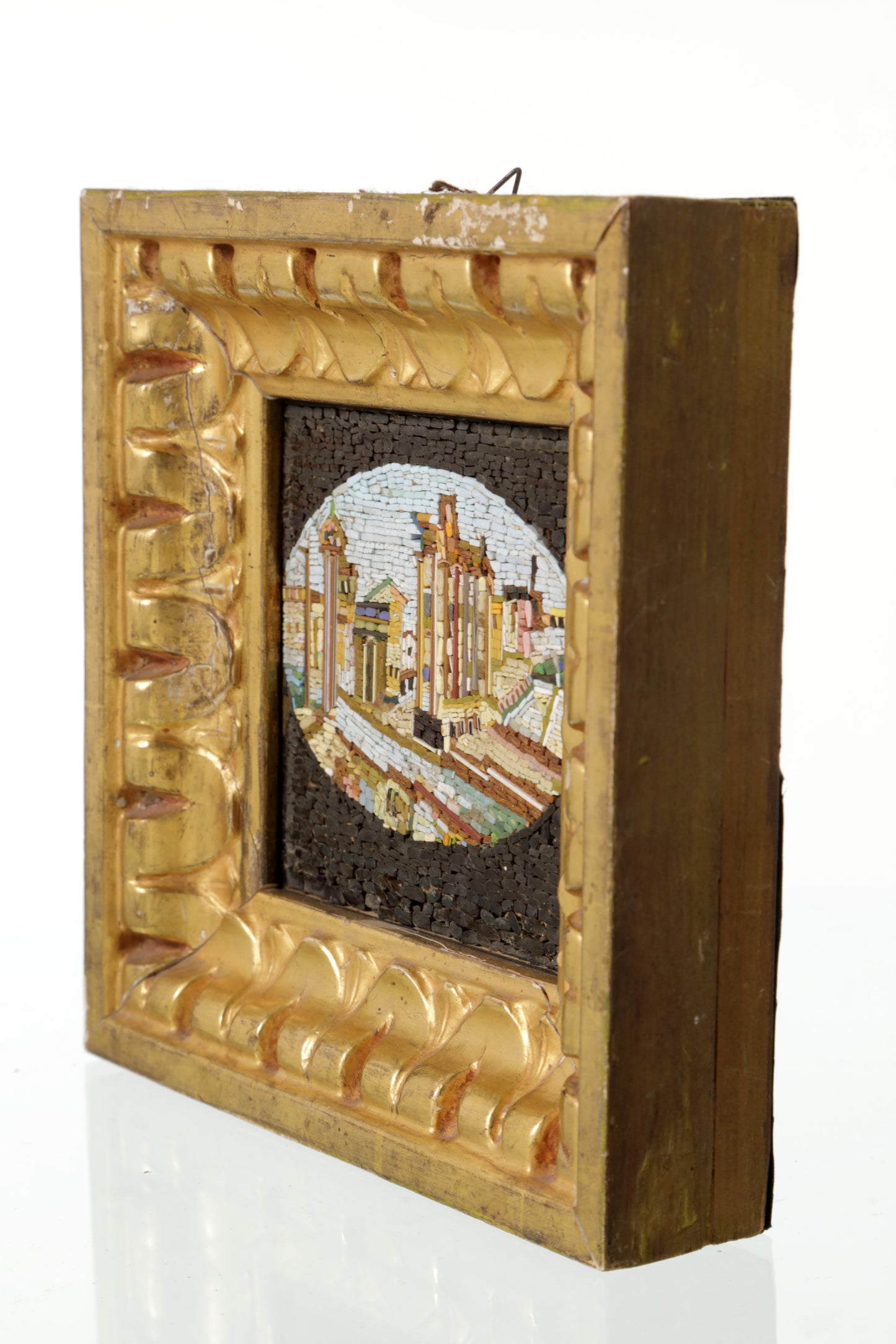 Mosaico Minuto cornice oro 900