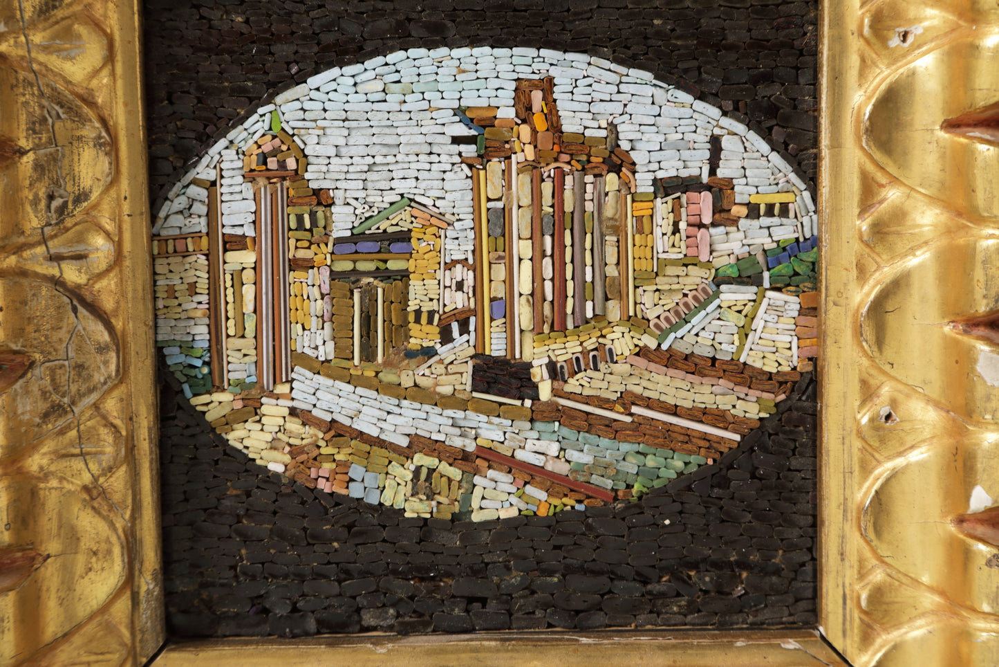 Mosaico Minuto cornice oro 900