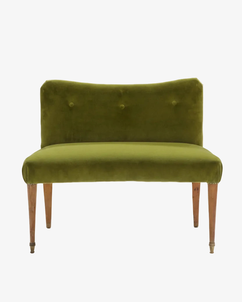 Small 60s sofa with buttoned back