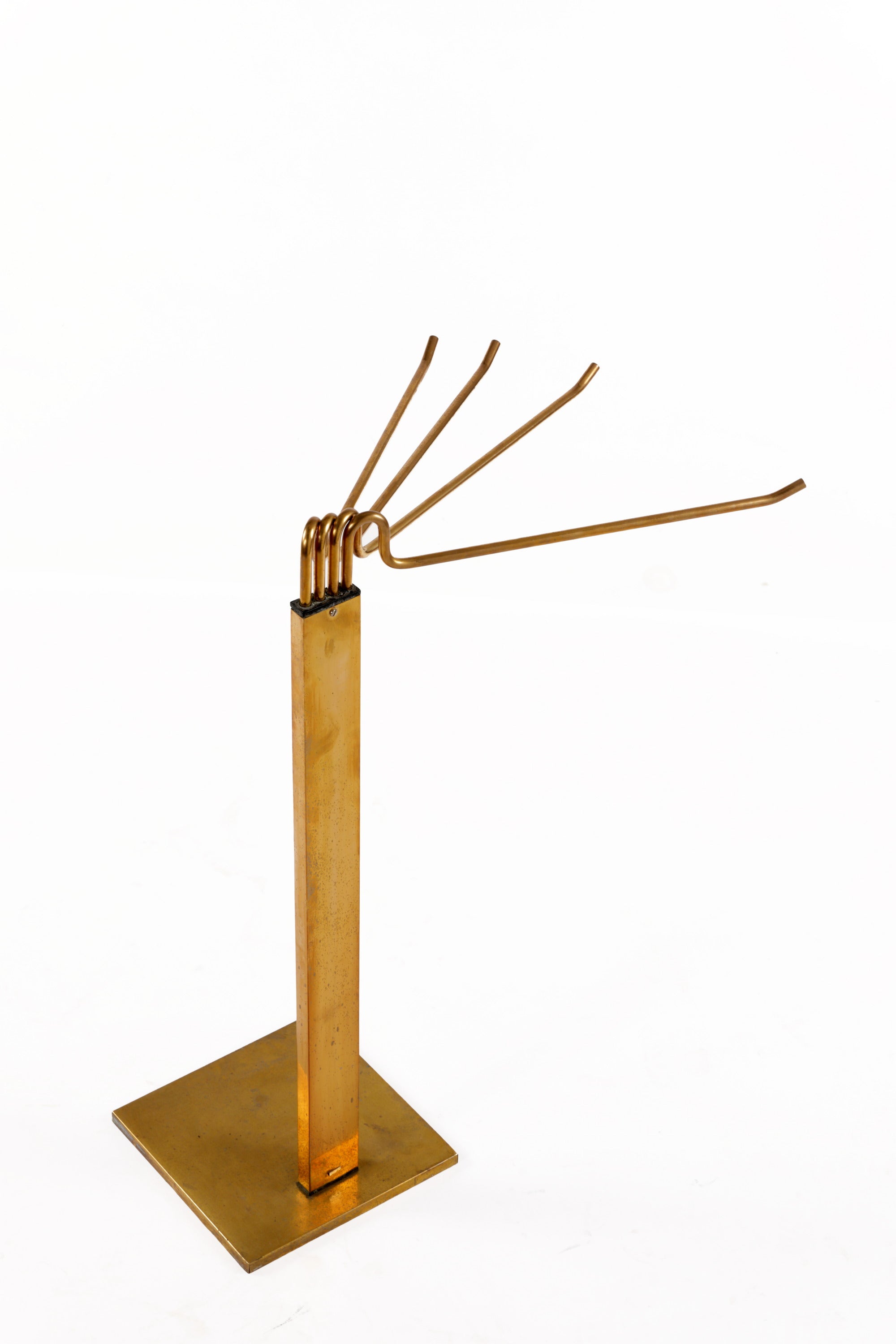 70's brass towel holder