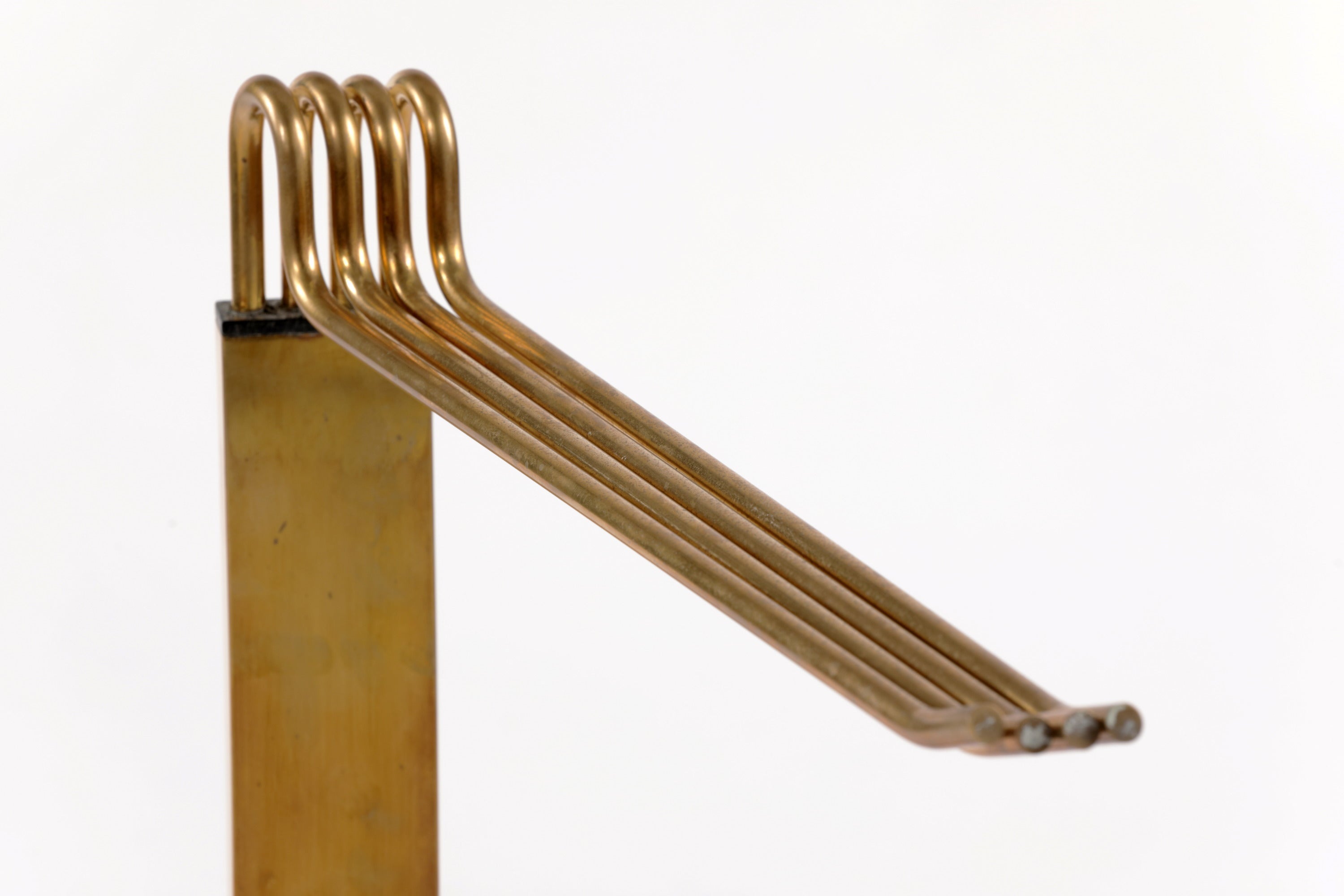 70's brass towel holder
