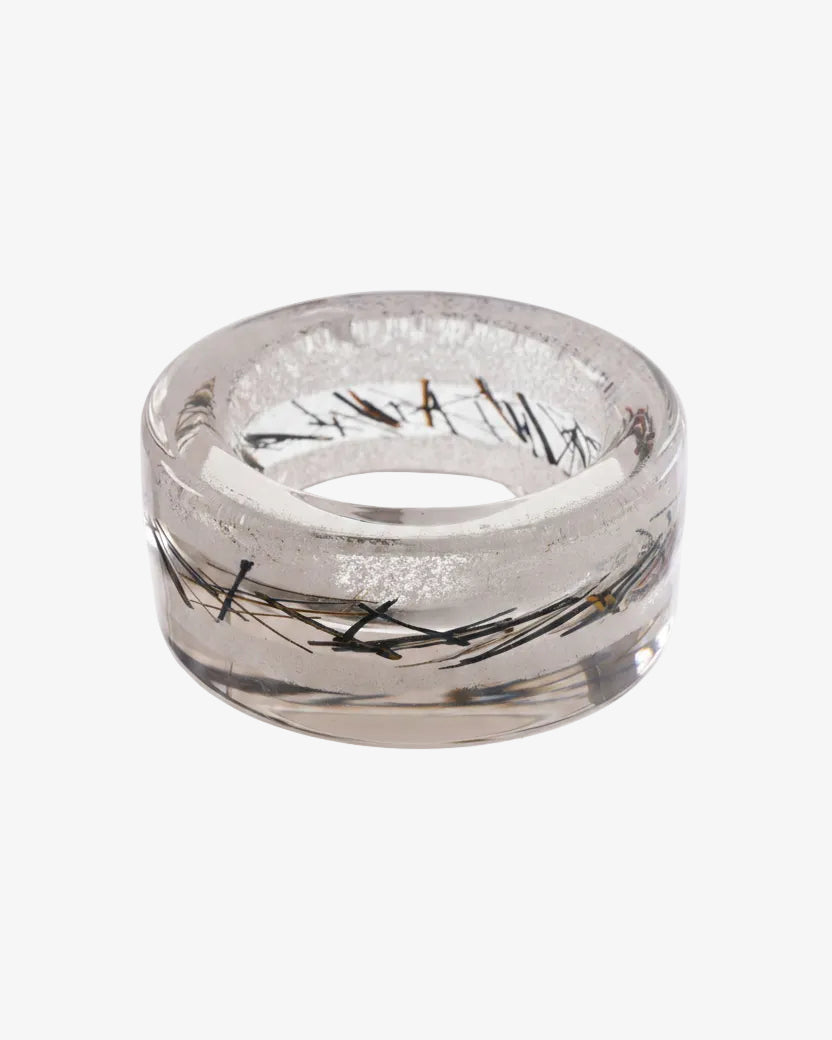 1970s ashtray in Murano glass with multicolored inclusions
