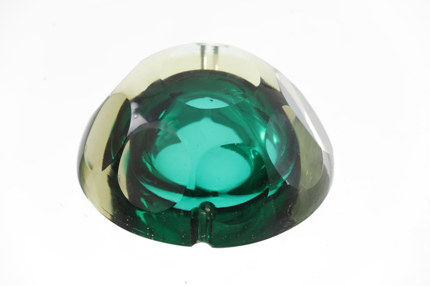 Posacenere anni 70 sommerso verde