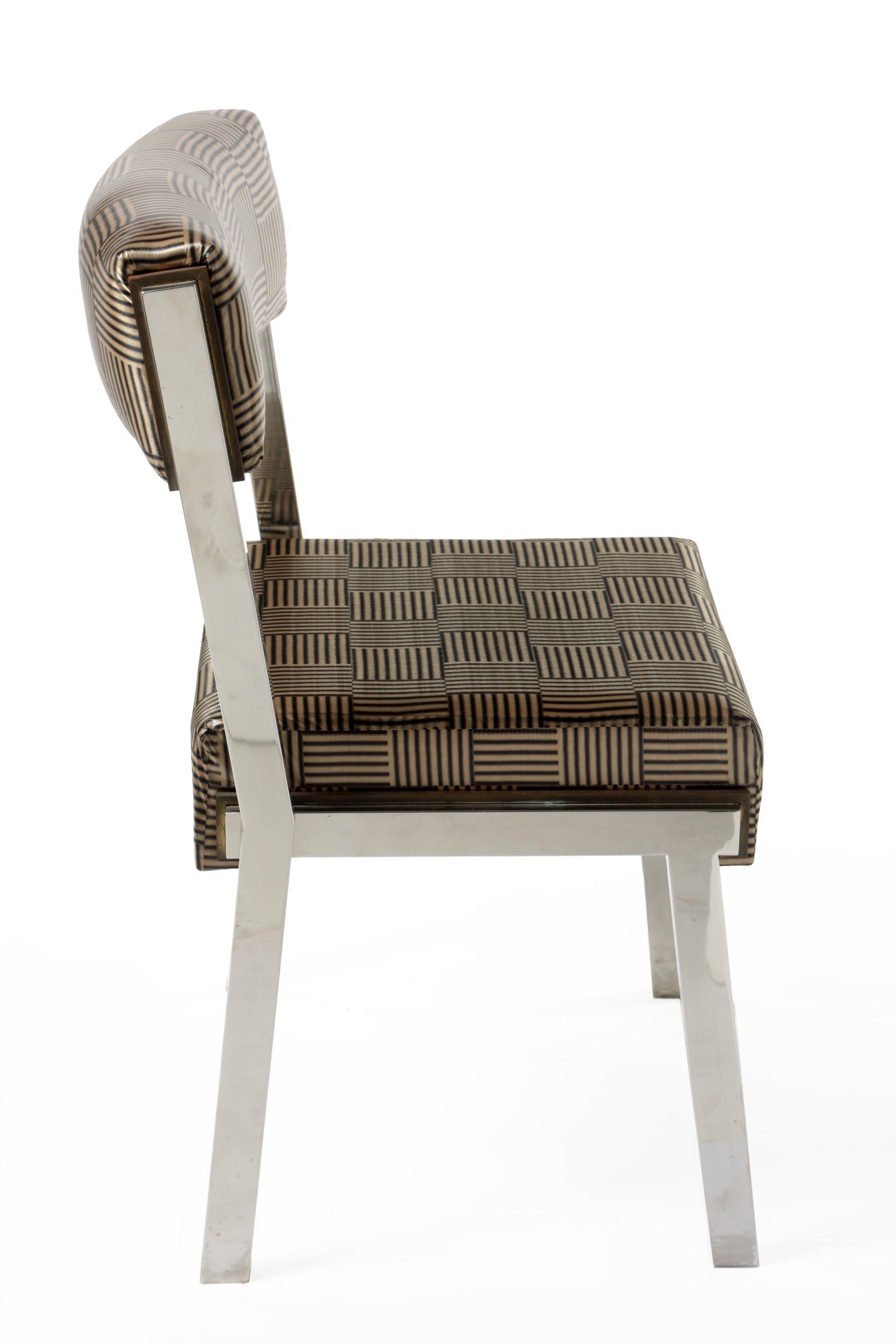 Four 70s steel chairs reinterpreted triplef