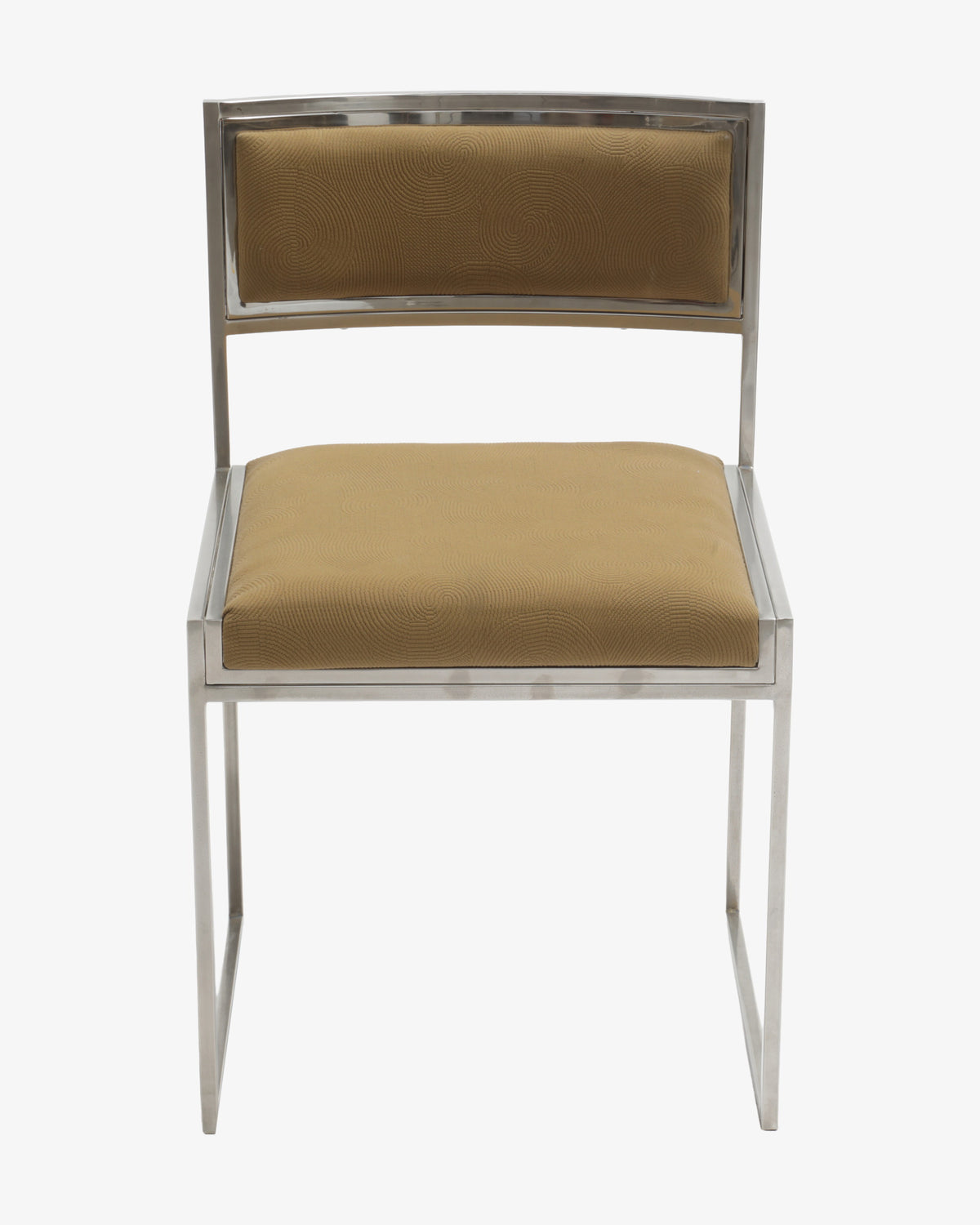 Four chairs attributable to Romeo Rega 1970s brown velvet