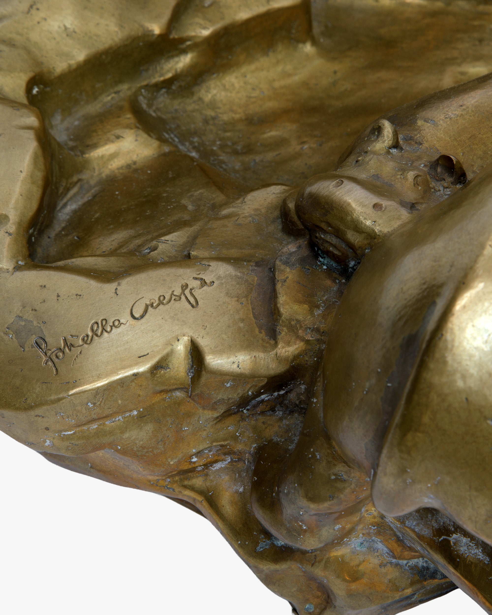 Rare Gabriella Crespi hippopotamus bathtub model centerpiece, circa 1973