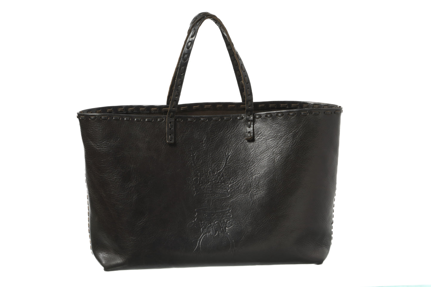 Fendi rollbag bag with leather loop in the bag and on the handle, 90s deer relief