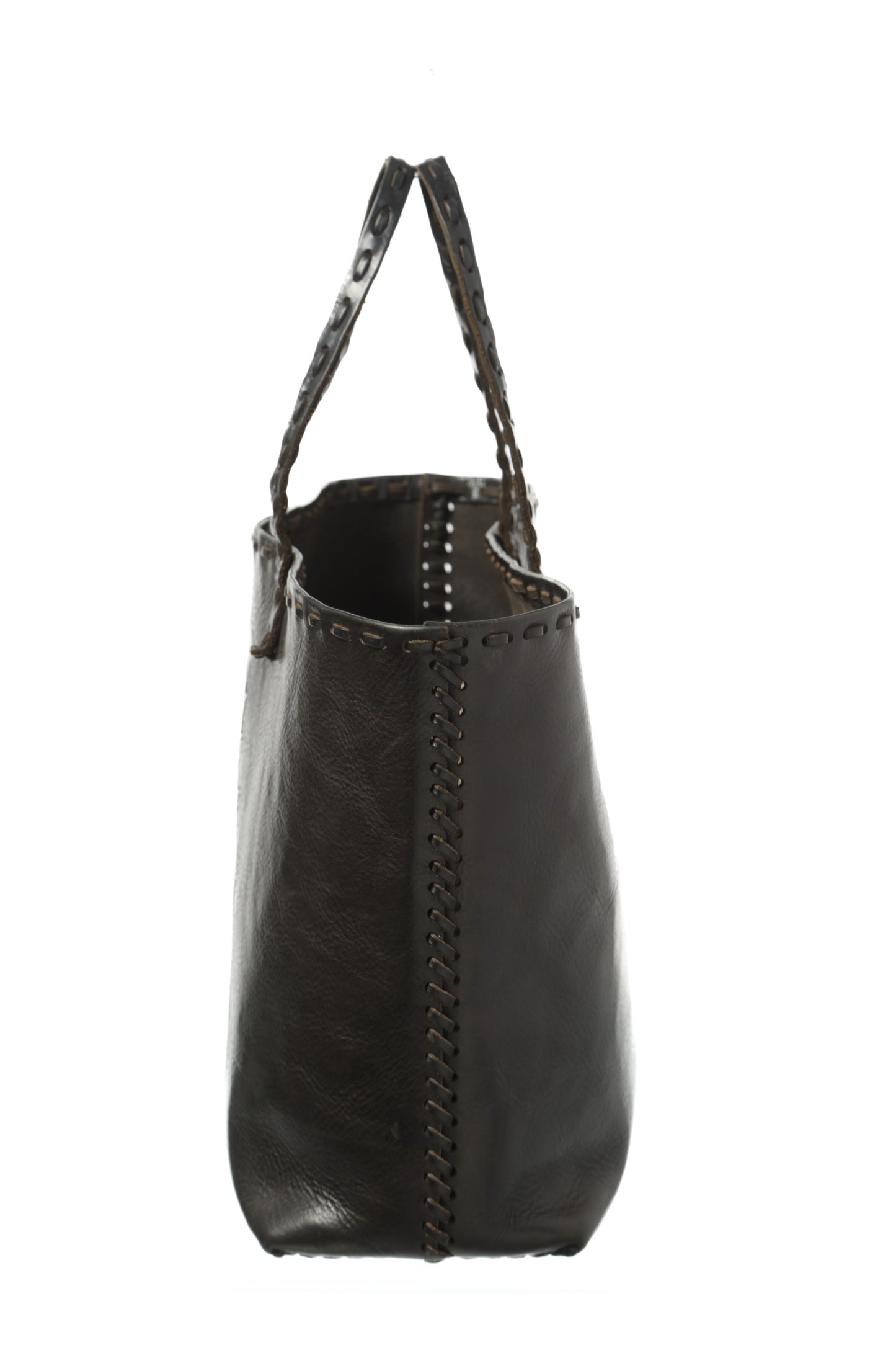 Fendi rollbag bag with leather loop in the bag and on the handle, 90s deer relief