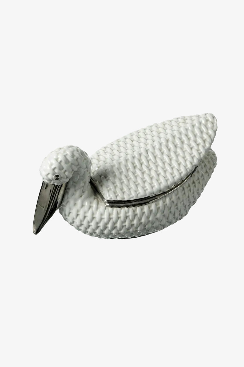 1970s ceramic pelican box