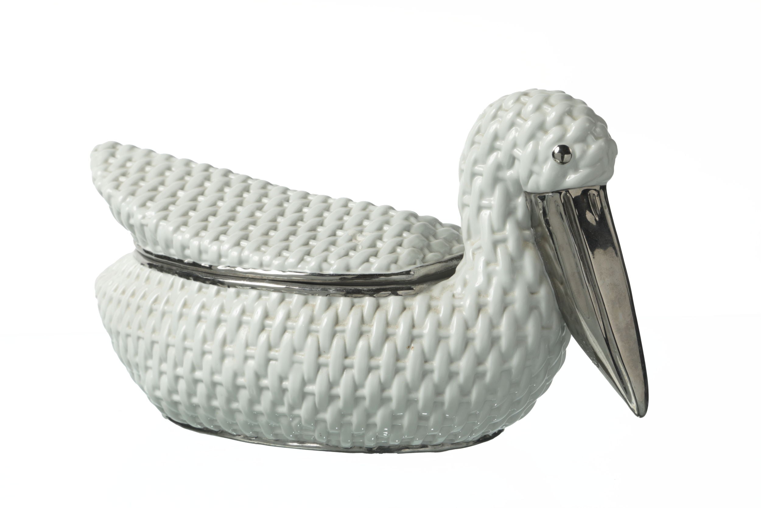 1970s ceramic pelican box