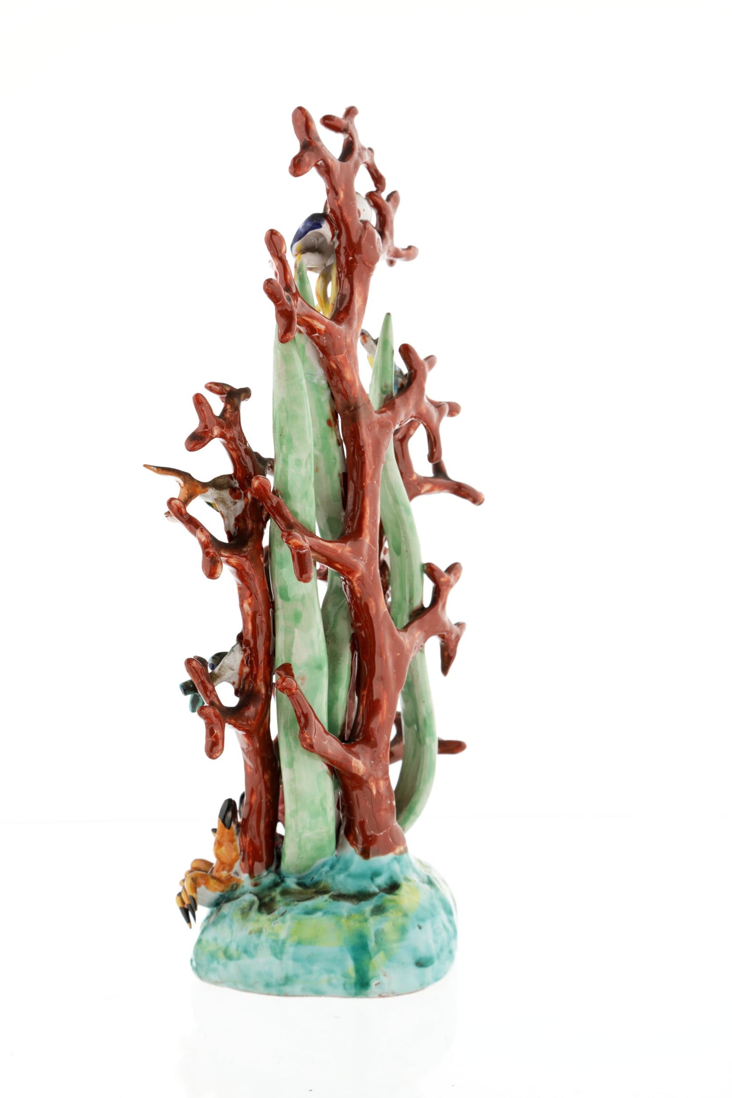 Scultura corallo ceramica di Vietri anni 60