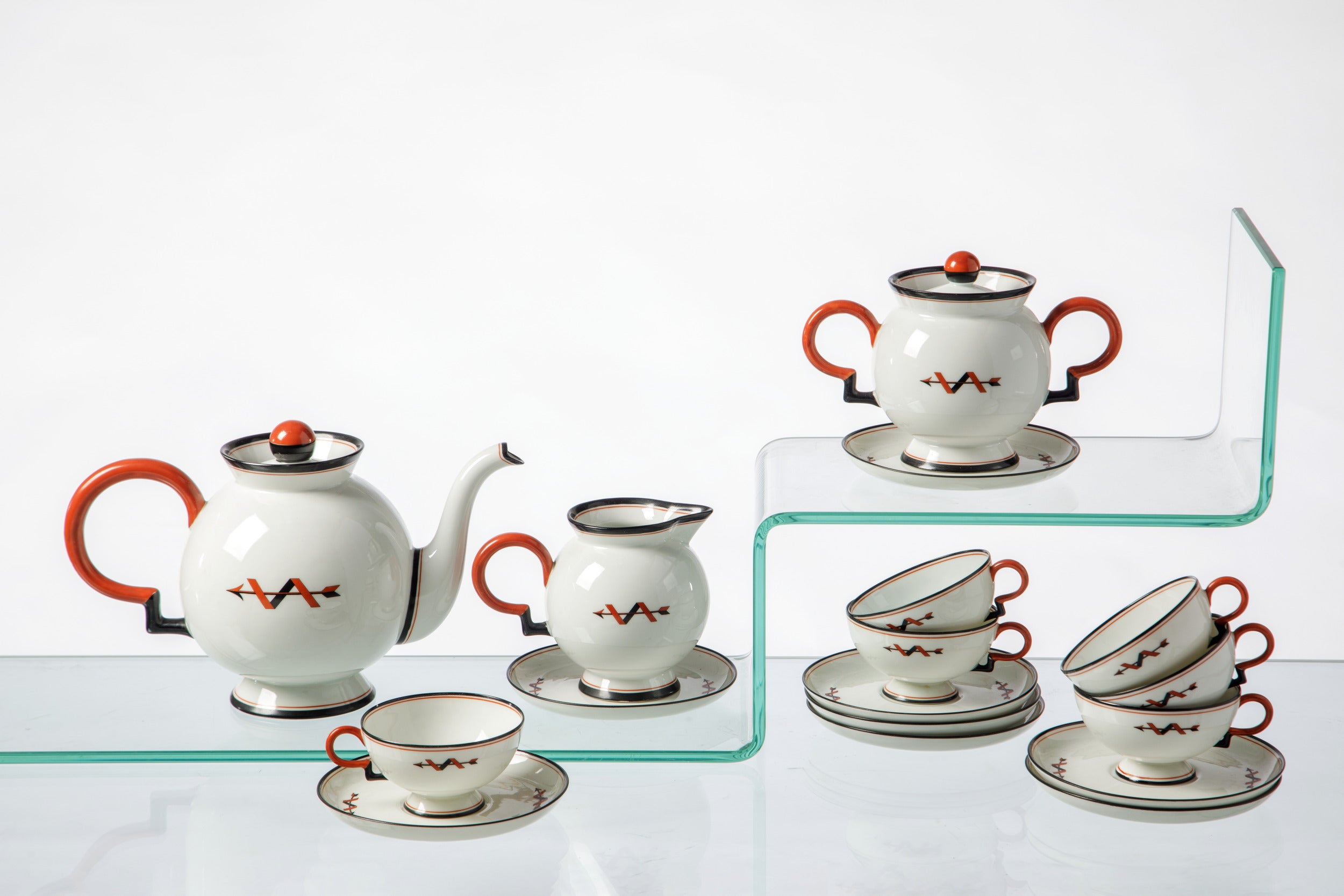 Gio Ponti Barbara tea set, 1930s
