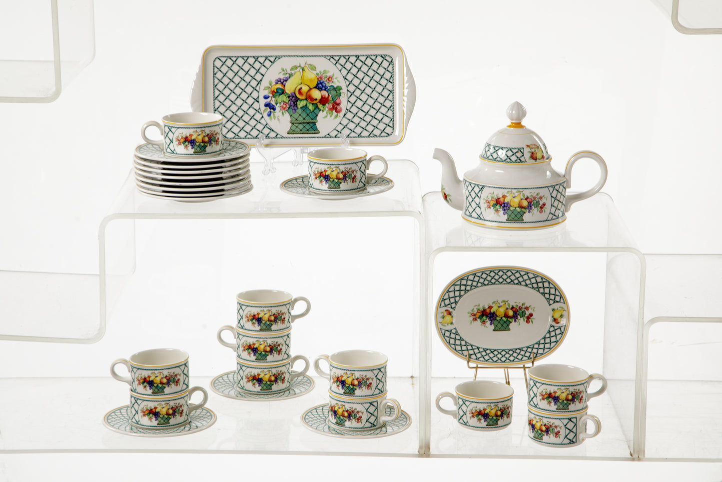 Servizio da thè anni Villeroy e Boch Basket Garden
