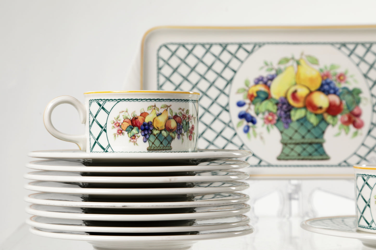 Servizio da thè anni Villeroy e Boch Basket Garden