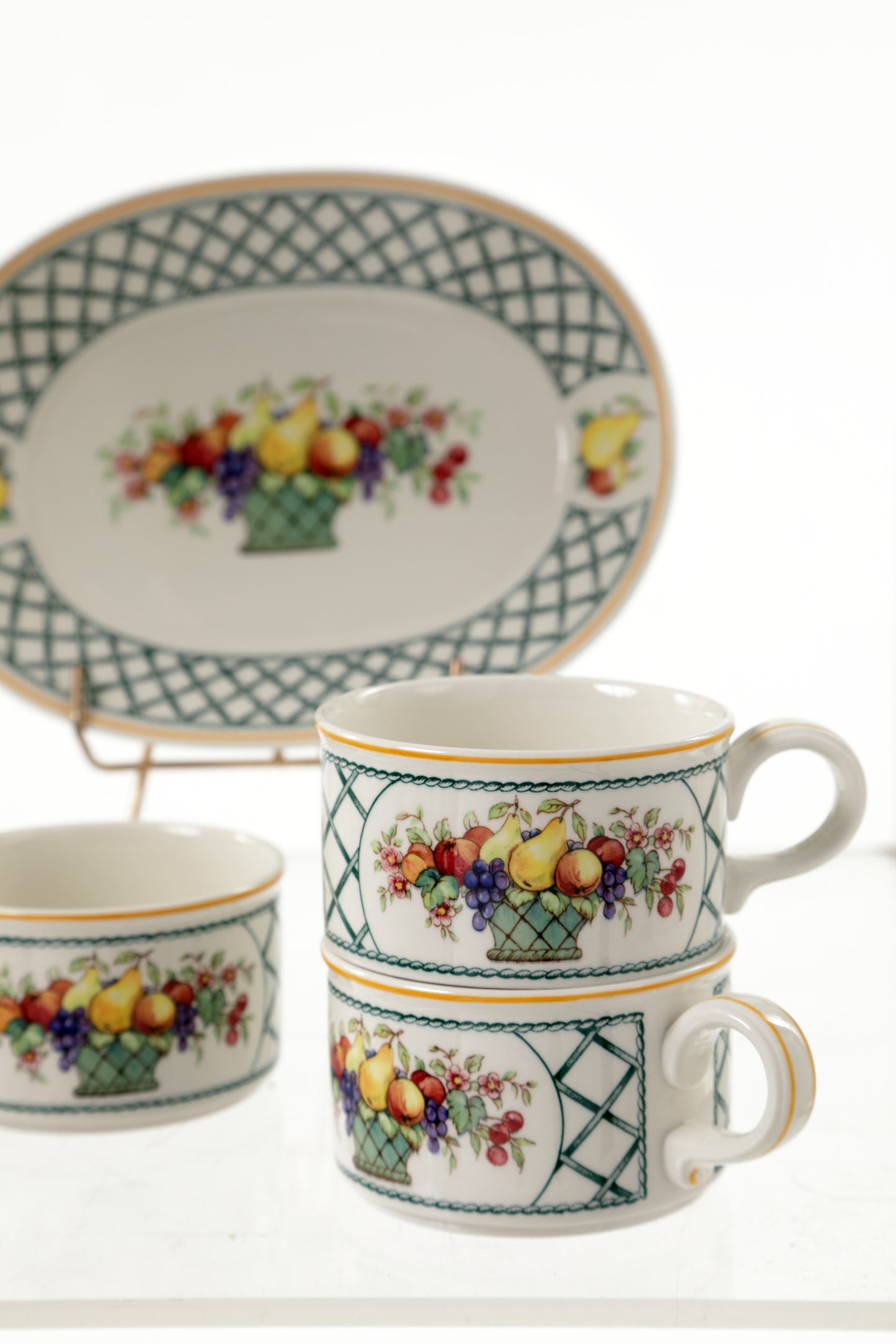 Servizio da thè anni Villeroy e Boch Basket Garden