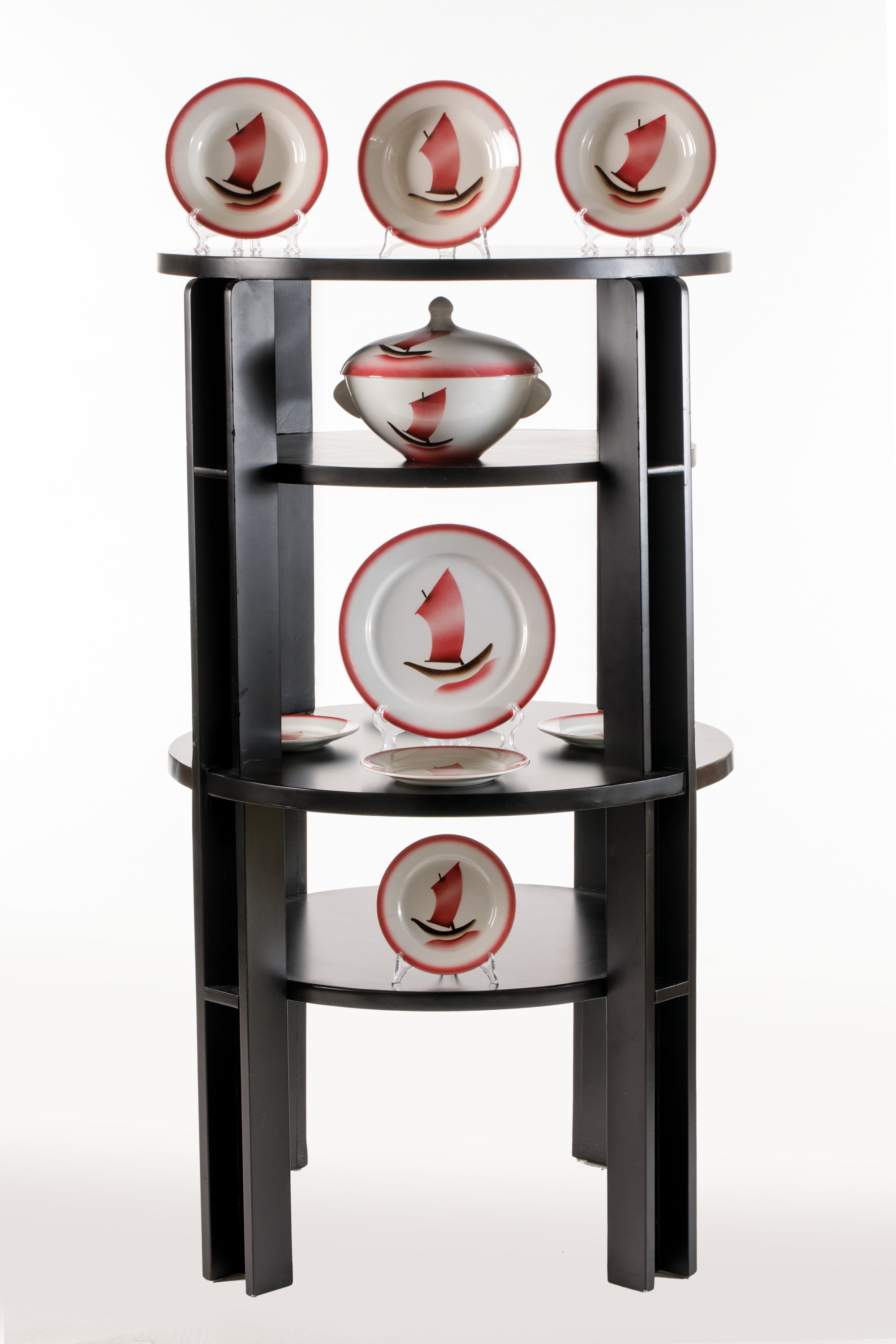 Angelo Simonetto Galvani Pordenone dinner service 1930s