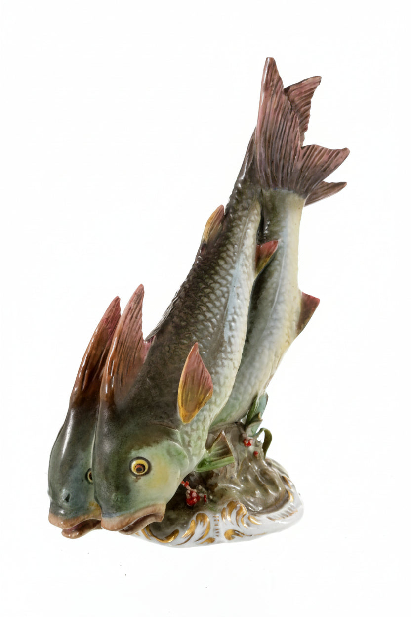 Capodimonte fish statue 60s